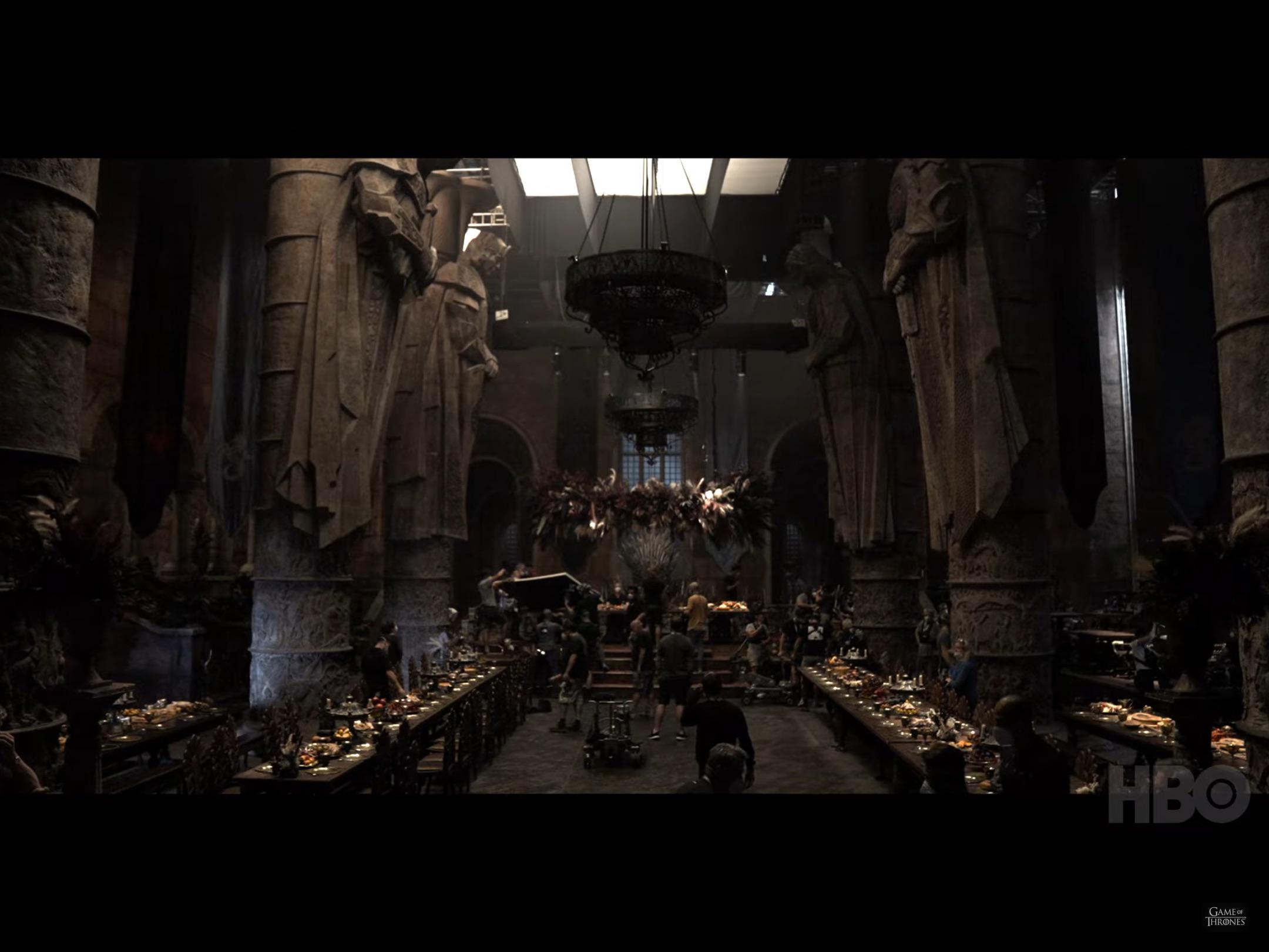 Image of the Statues of Previous Kings in the Throne Room that was