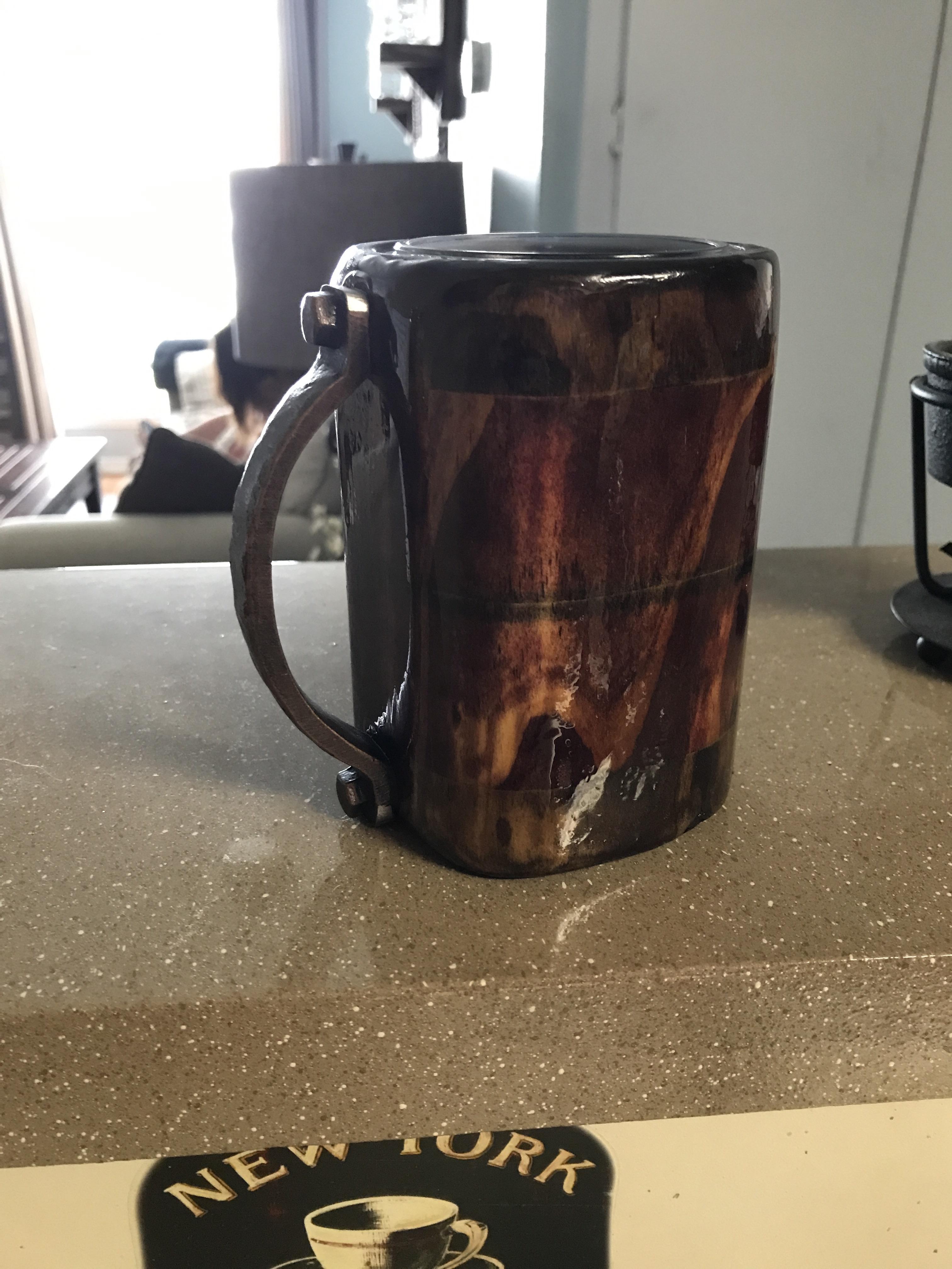 I made a Wooden Coffee Mug! r/woodworking