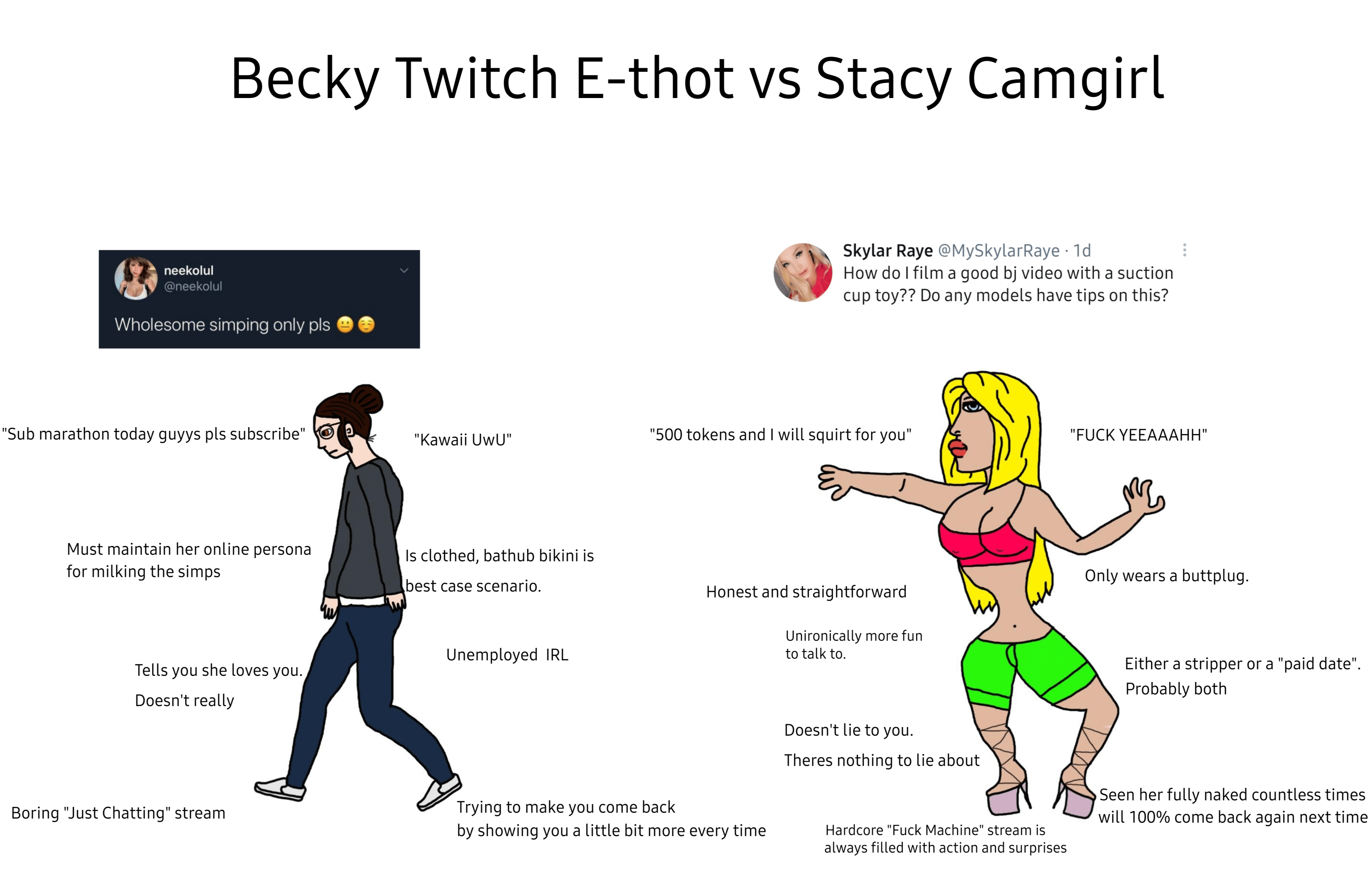 Becky vs Stacy online entertainment virginvschad