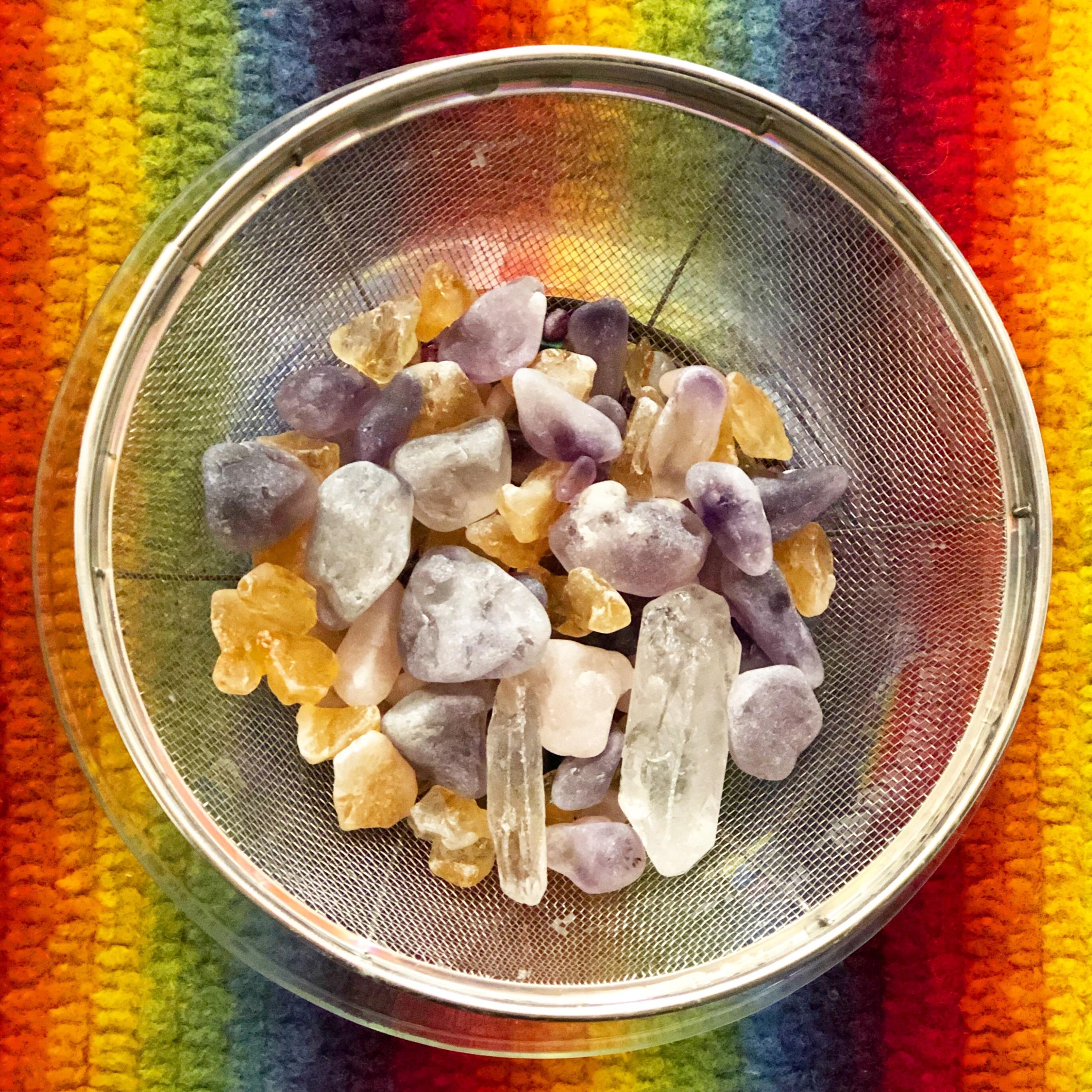 Working on smoothing these crystals. r/Crystals