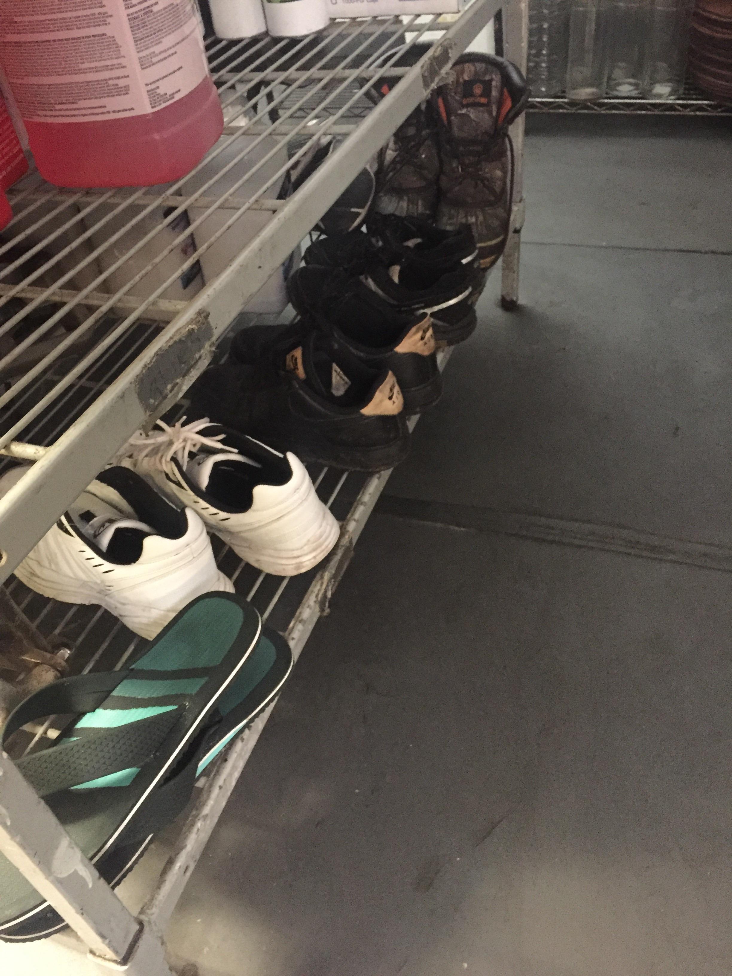 Why does our dishwasher collect shoes???? In our kitchen????? r