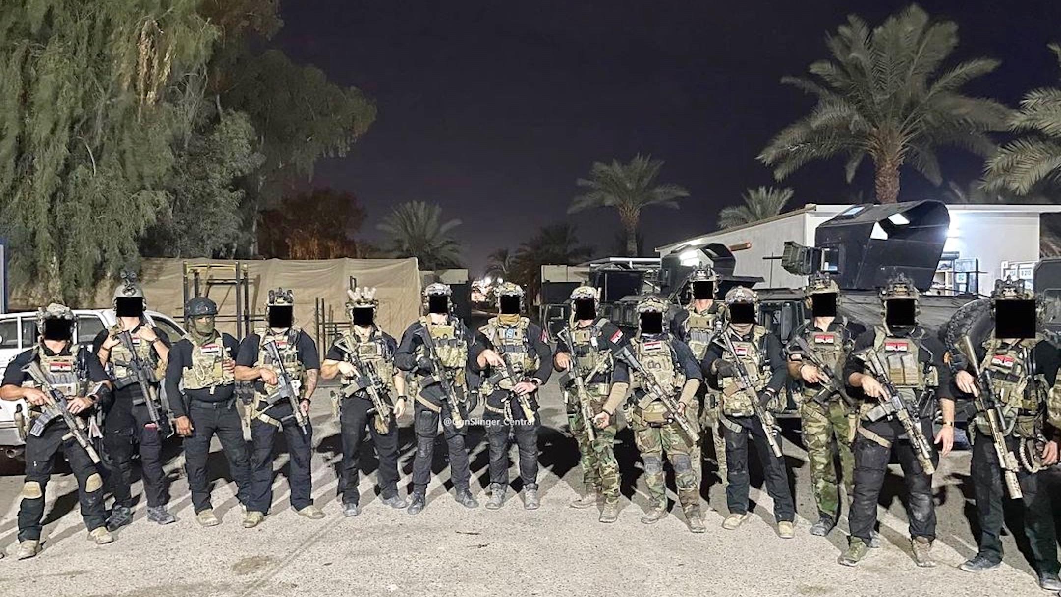 Green Berets wearing ISOF Black uniforms while deployed as a Crisis