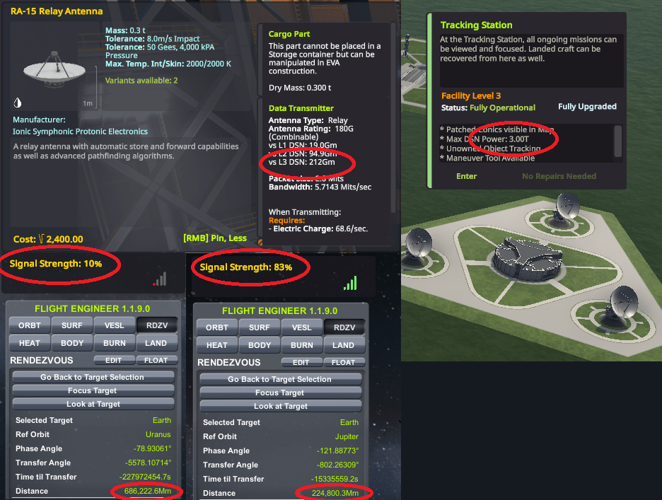 How to calculate max range and signal strength of relay antennas? r