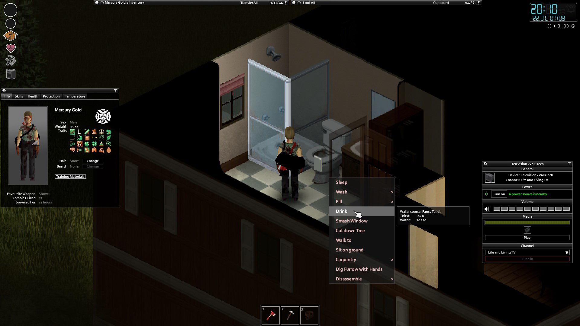 High thirst trait and of course water shut off in first day... r