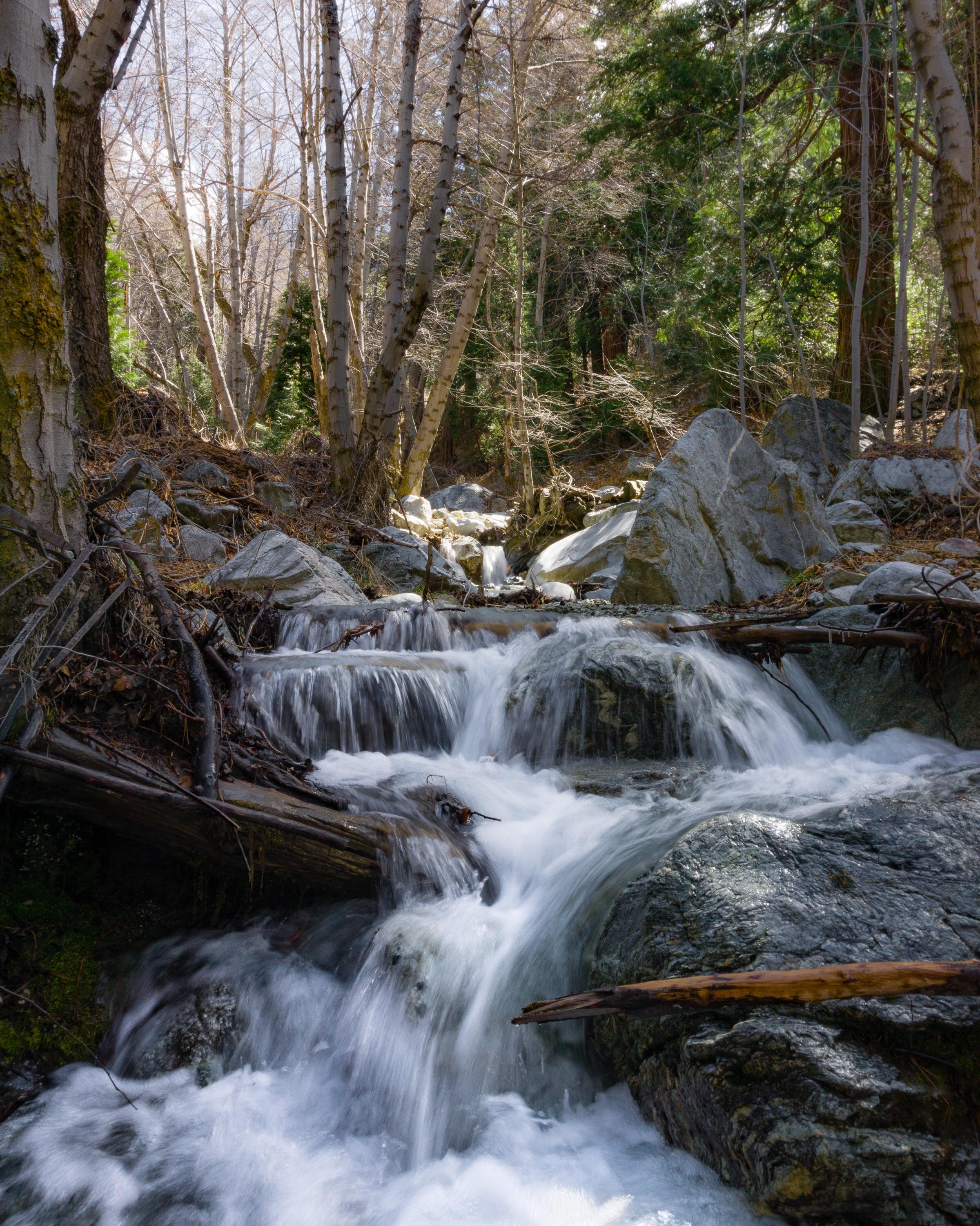 About an hour from downtown Los Angeles; Icehouse Canyon, Angeles