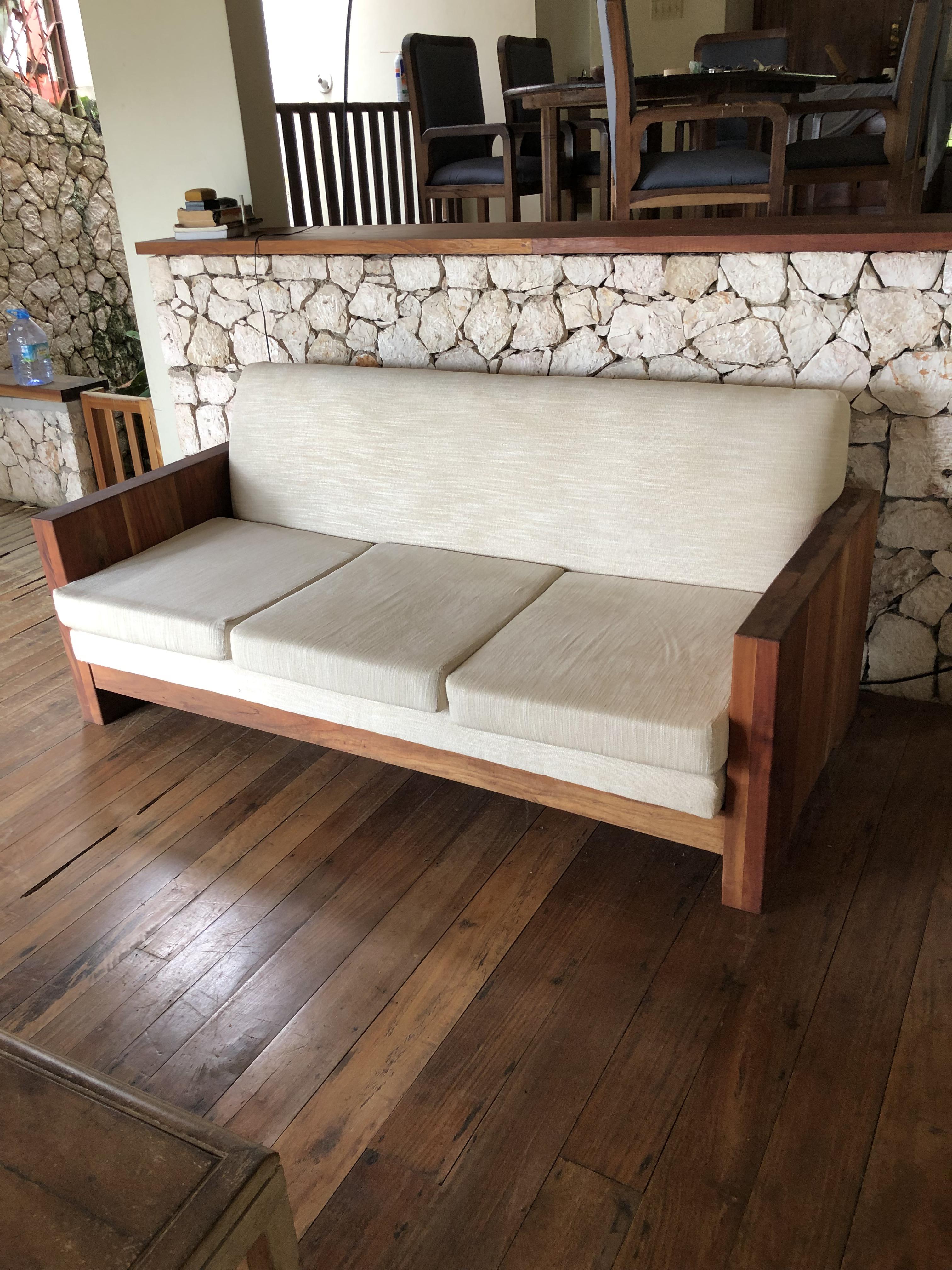 Couch made out of Jamaican Red Cedar by JahD247365 on Reddit Furniture