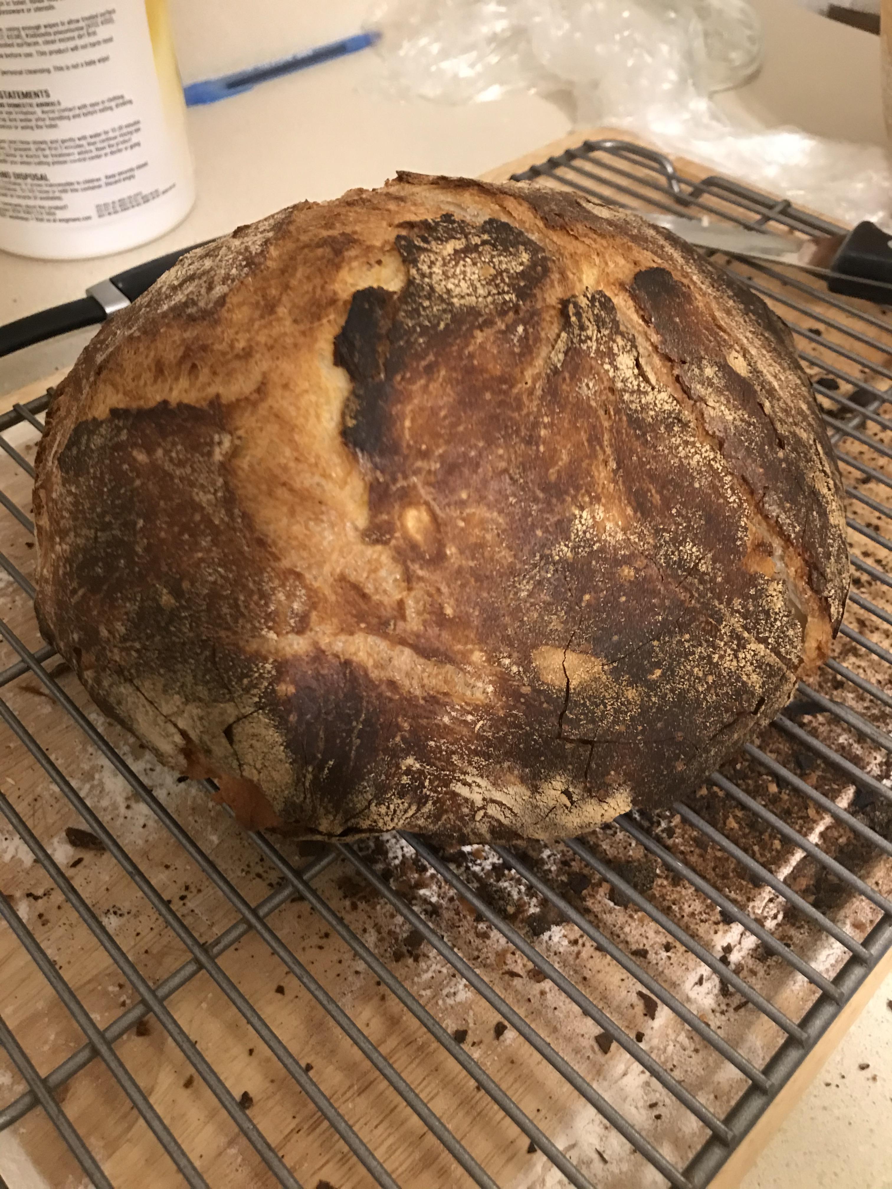First time... FSWY Saturday loaf. Looks amazing on top, but the bottom