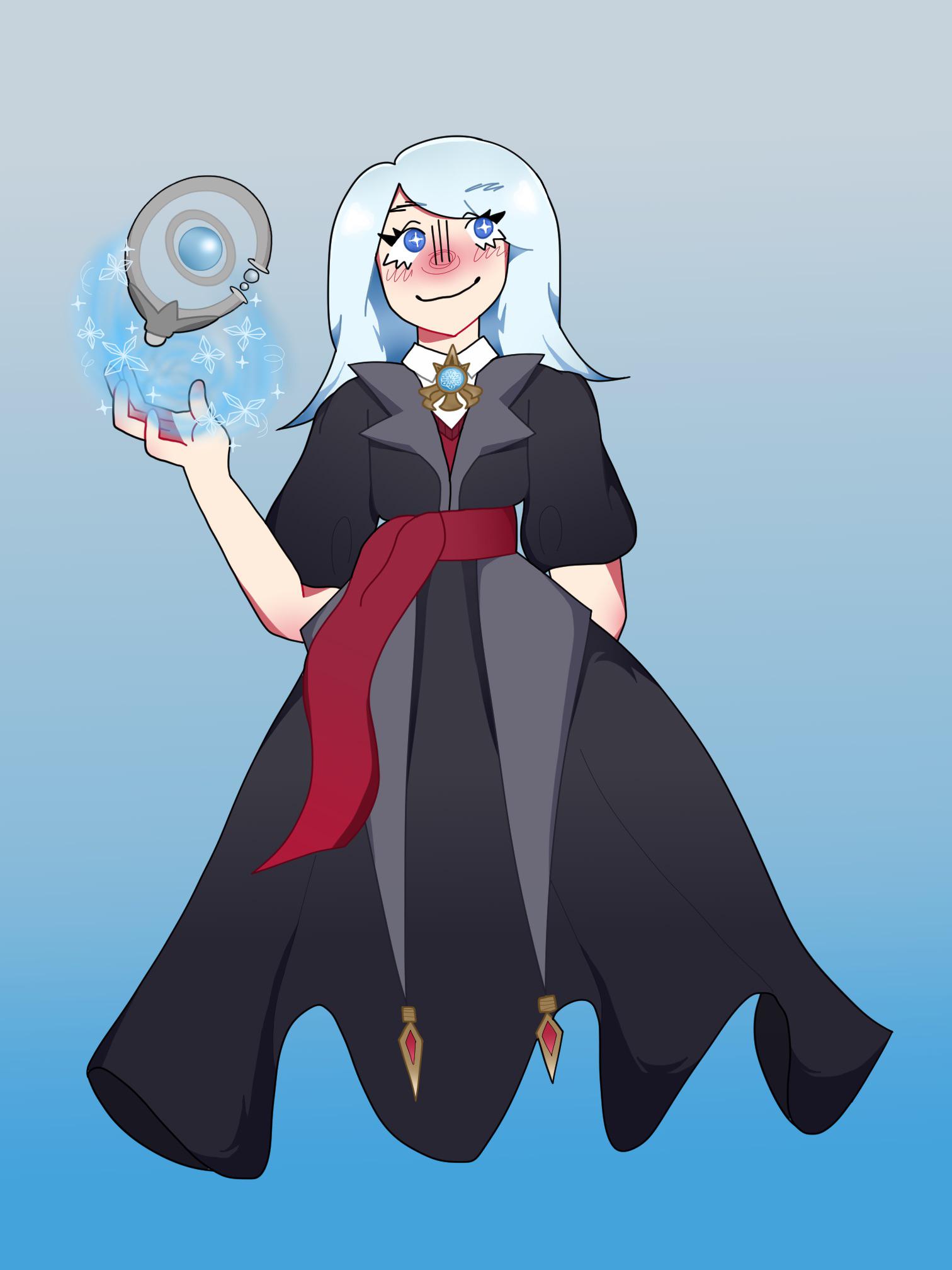 This is my genshin impact OC, Katya, a Cryo catalyst! r/Genshin_Impact