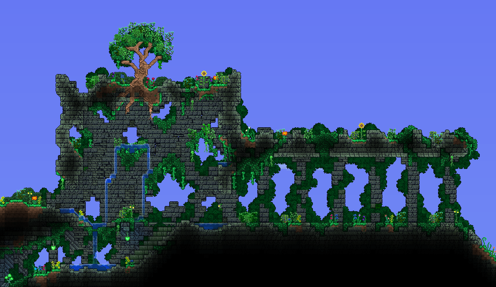 Overgrown Dungeon Entrance r/Terraria