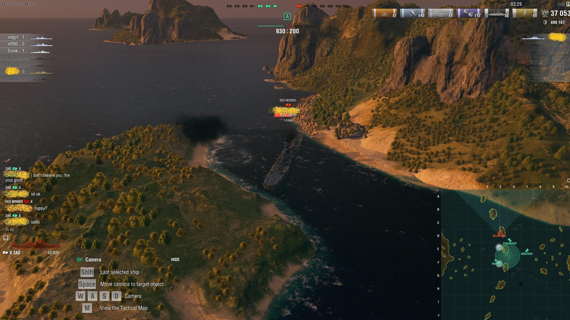 Not going anywhere for a while? Grab a snickers. WorldOfWarships