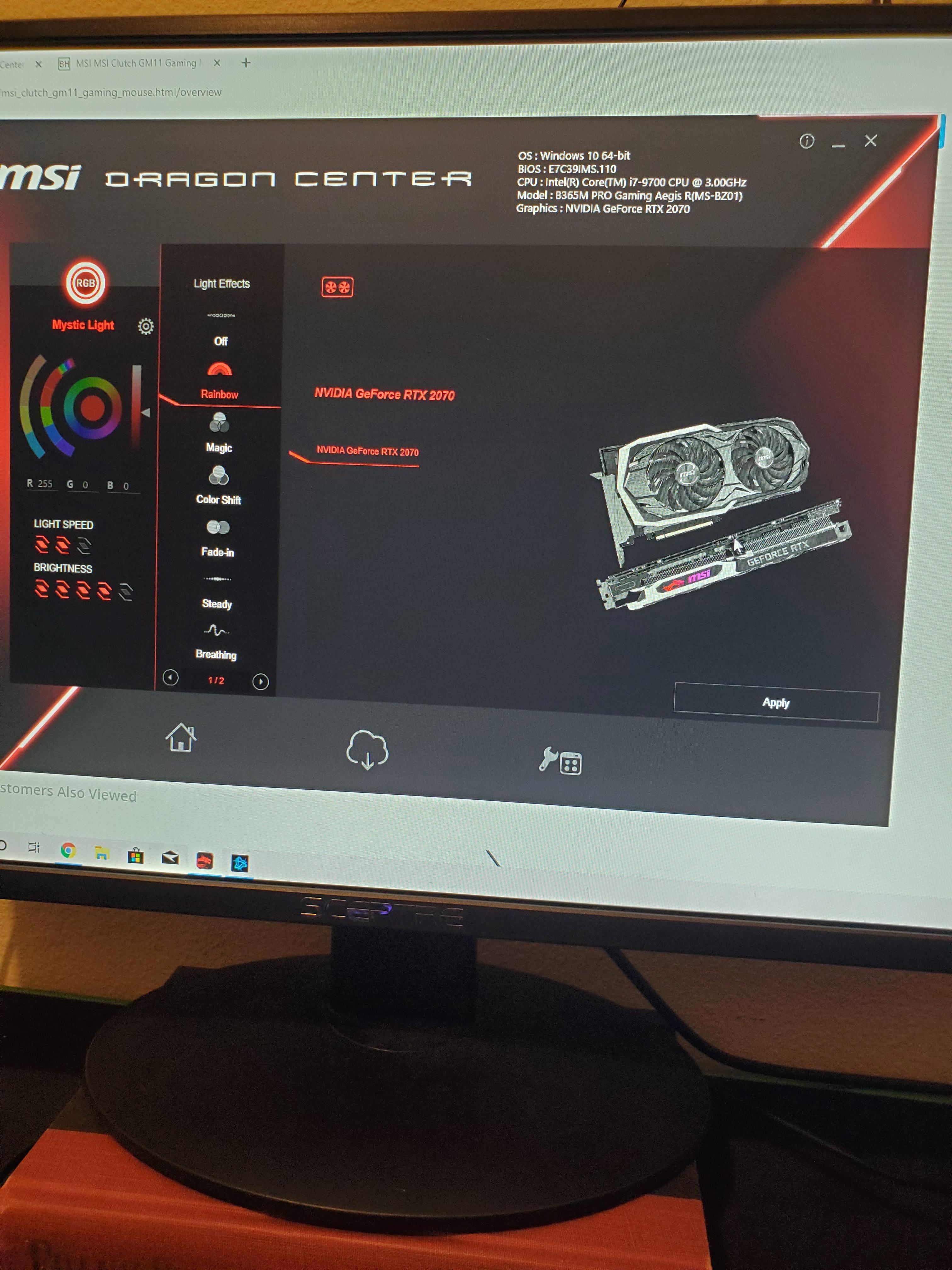 How can I customize my clutch gm11 mouse if it doesn't appear on dragon