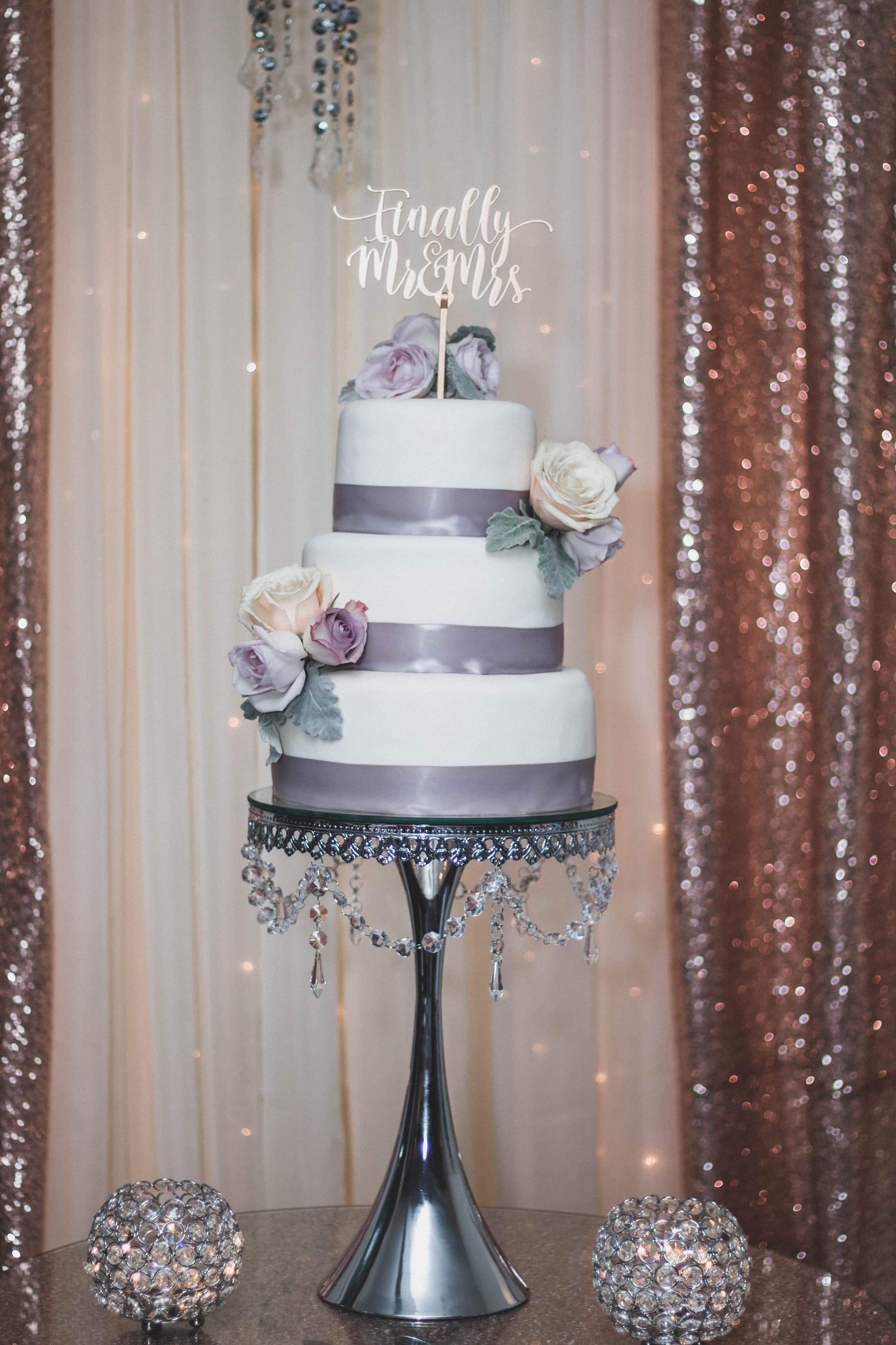 Wedding cake I made for my cousins wedding last month