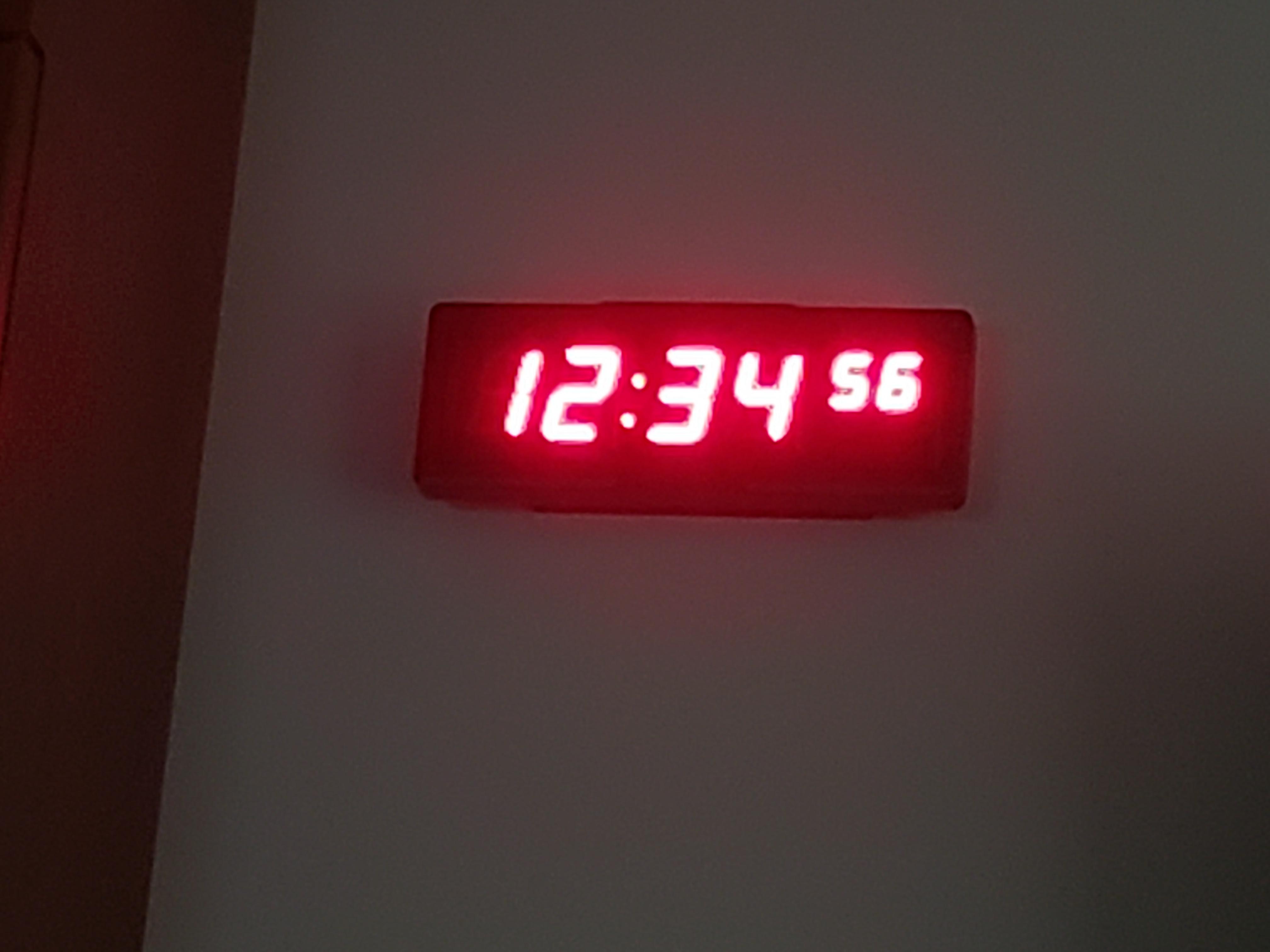 The clock in my hospital room, with seconds. r/mildlyinteresting