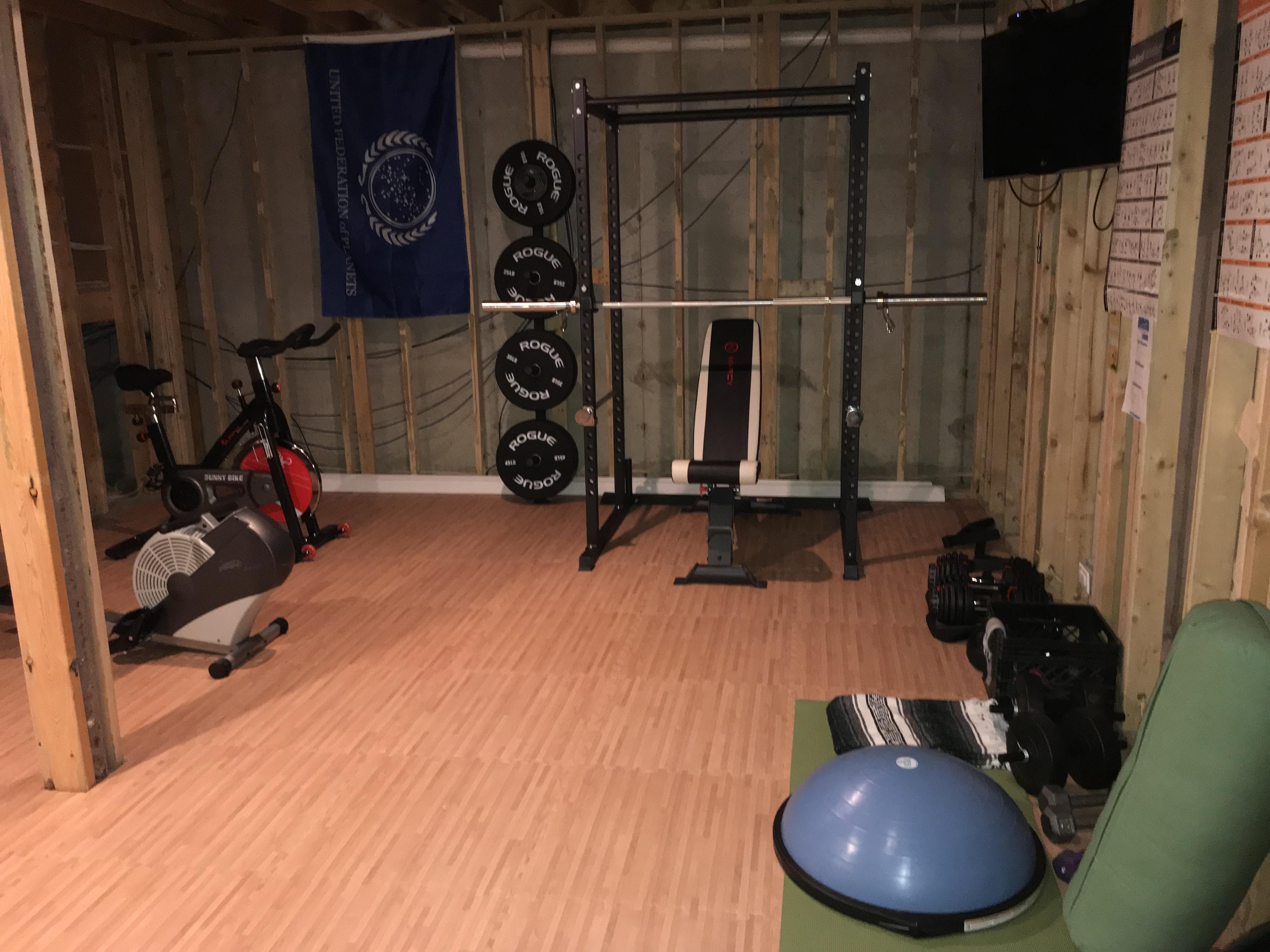 Unfinished Basement Gym Ideas