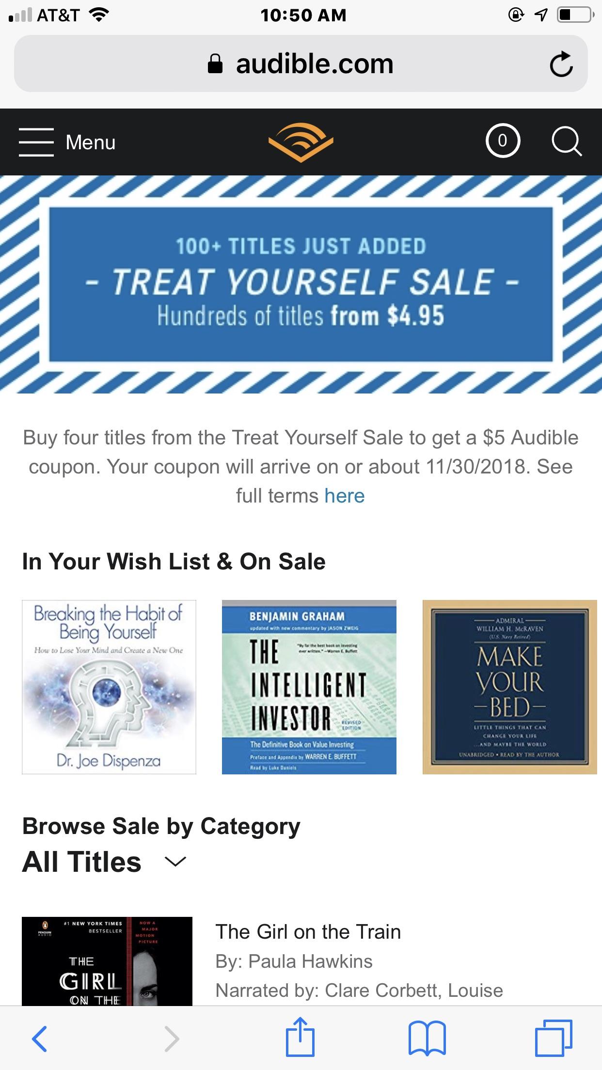 Audible, why that 5 coupon offer is still advertised? audible