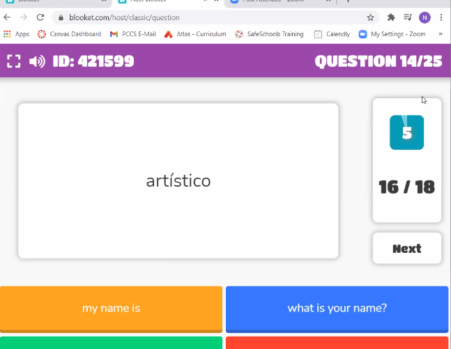 an offbrand Kahoot my Spanish teacher used for class r/crappyoffbrands