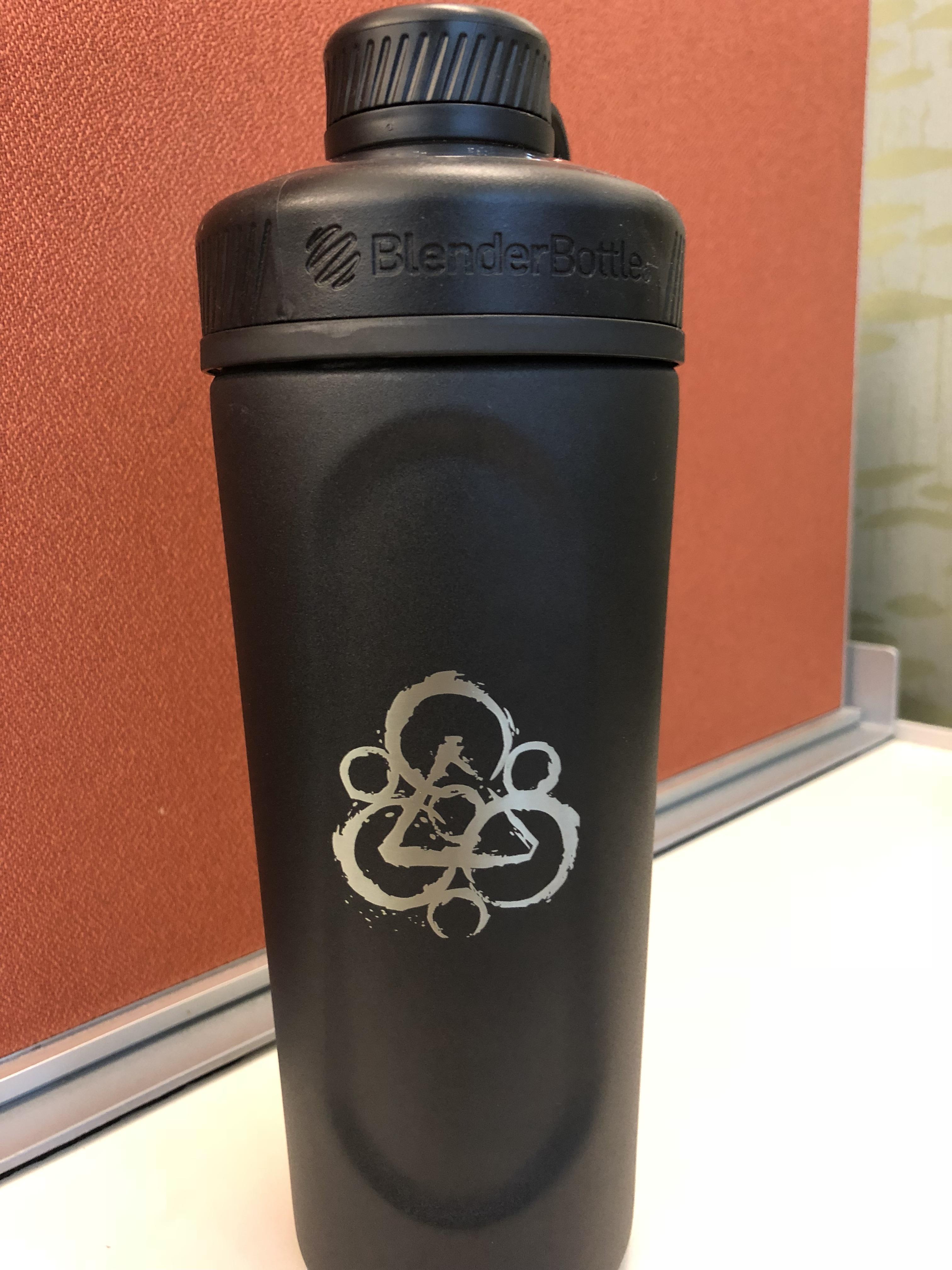 My friend just got a job at blender bottle and had a bottle laser