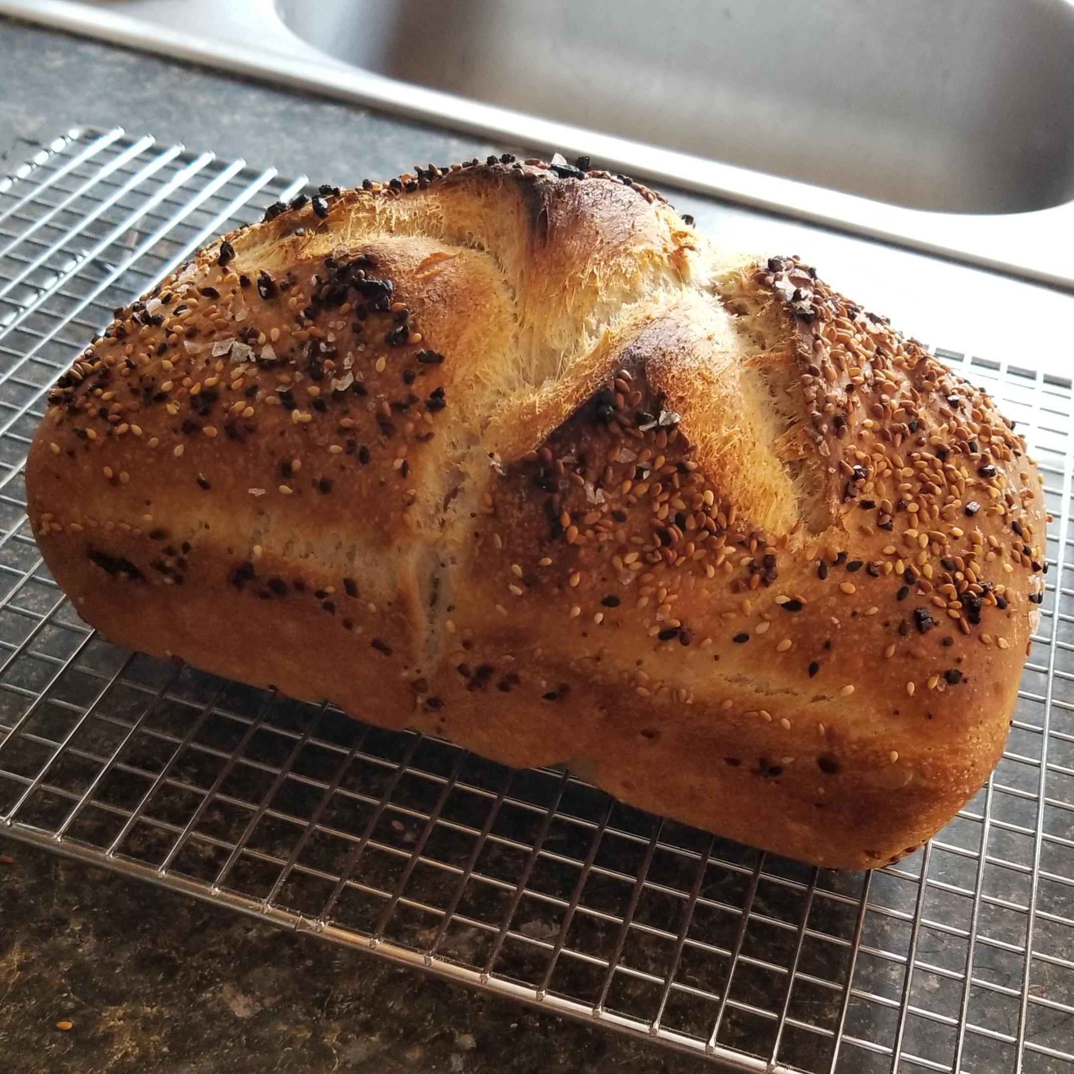 Seeded sourdough olive oil challah r/Sourdough