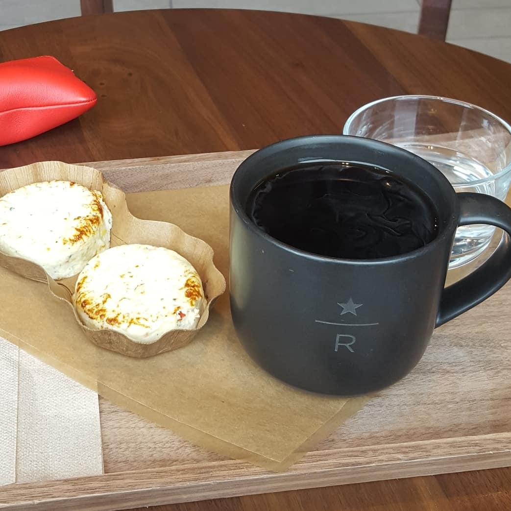 New Starbucks Reserve and they gave me a clear liquid with my coffee which I thought was water