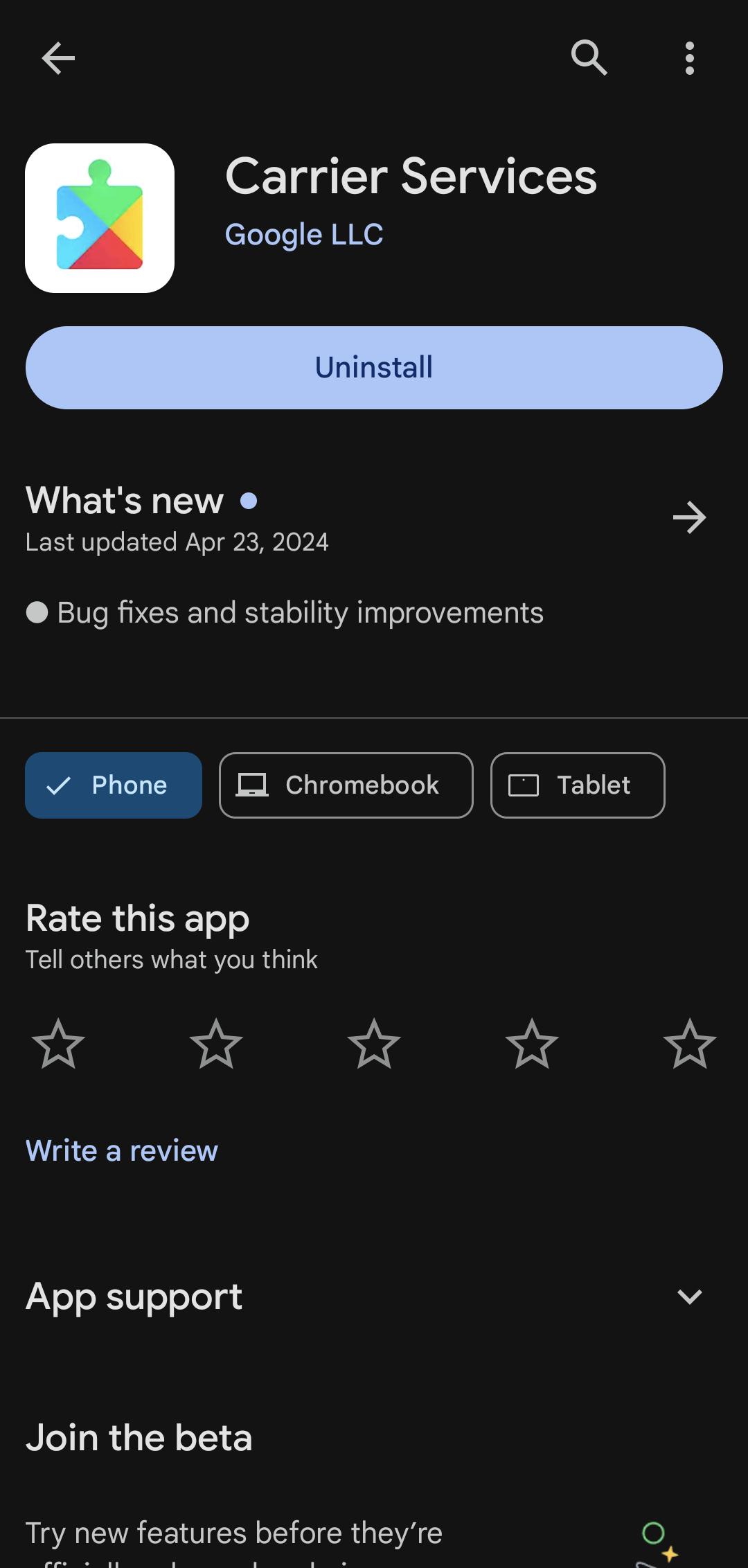 Google carrier services app r/GoogleMessages