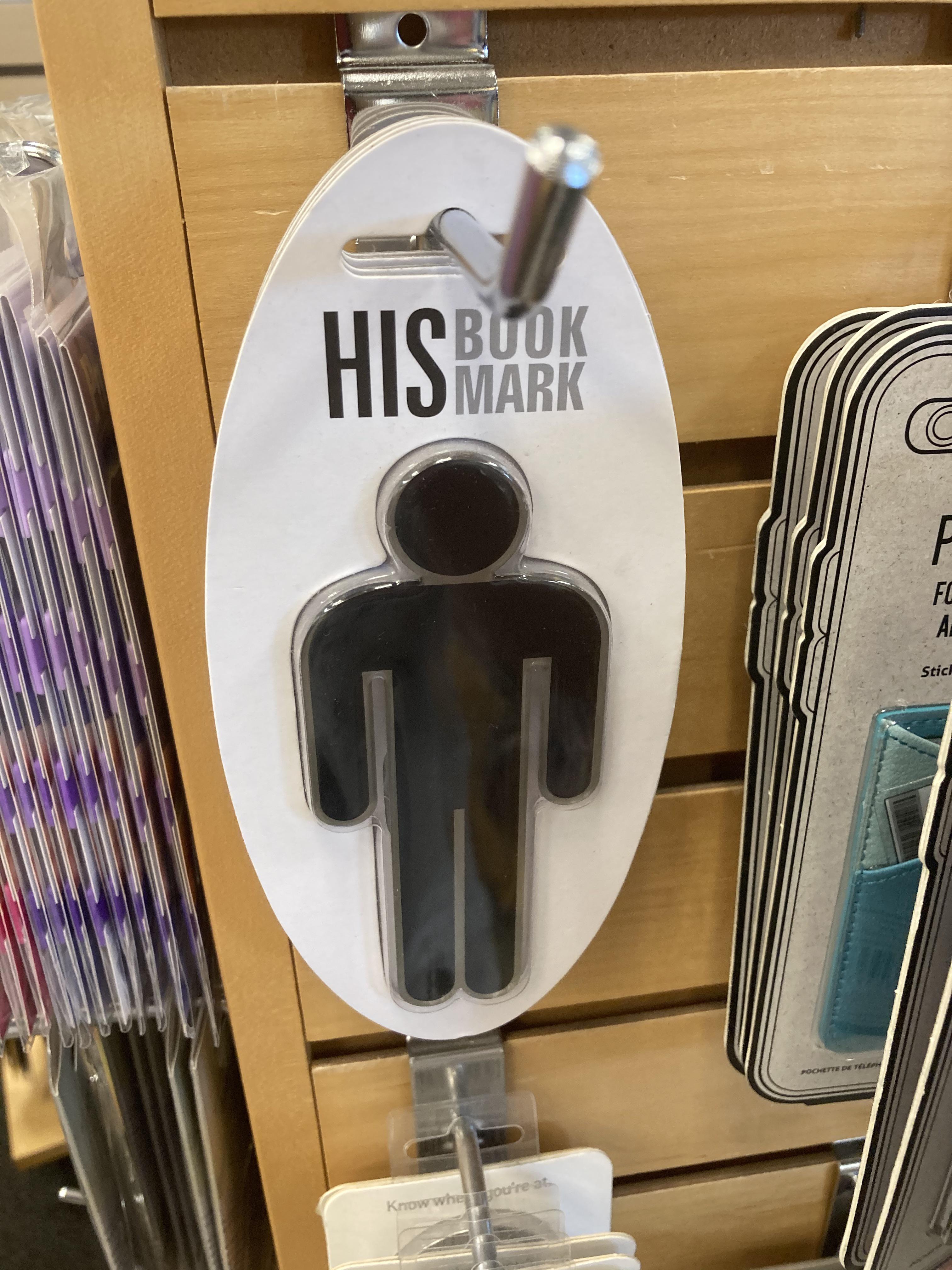 His bookmark found at Books a million r/pointlesslygendered