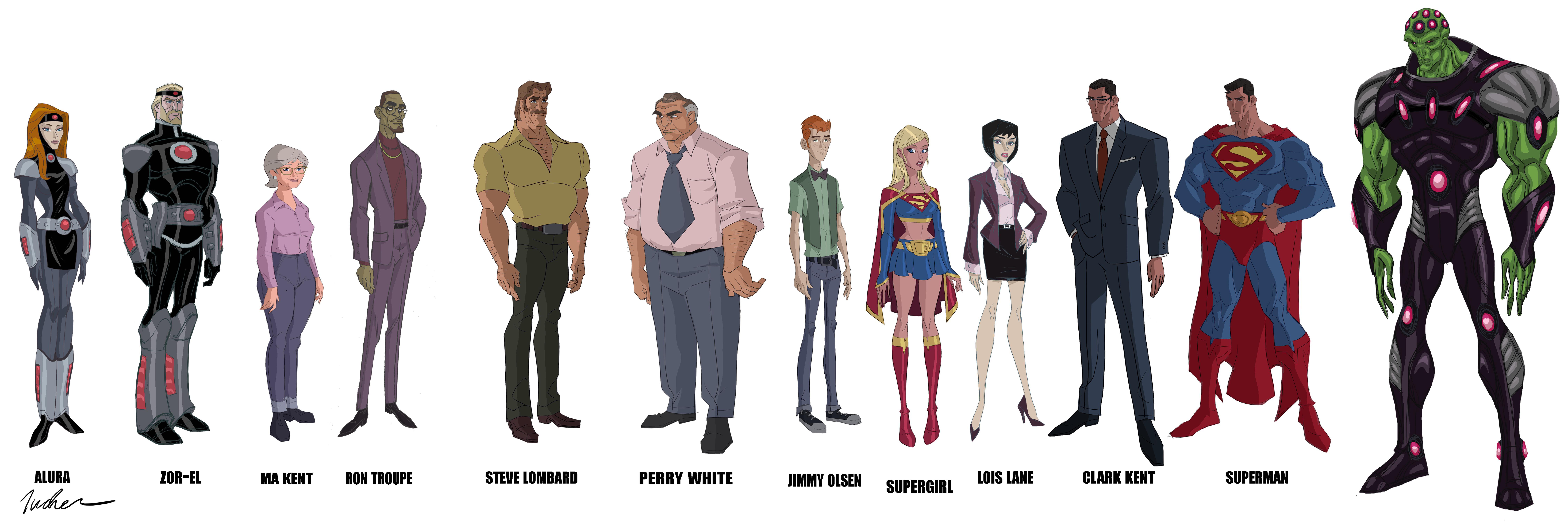 Superman unbound character designs by SpawnofSprang on deviantart r