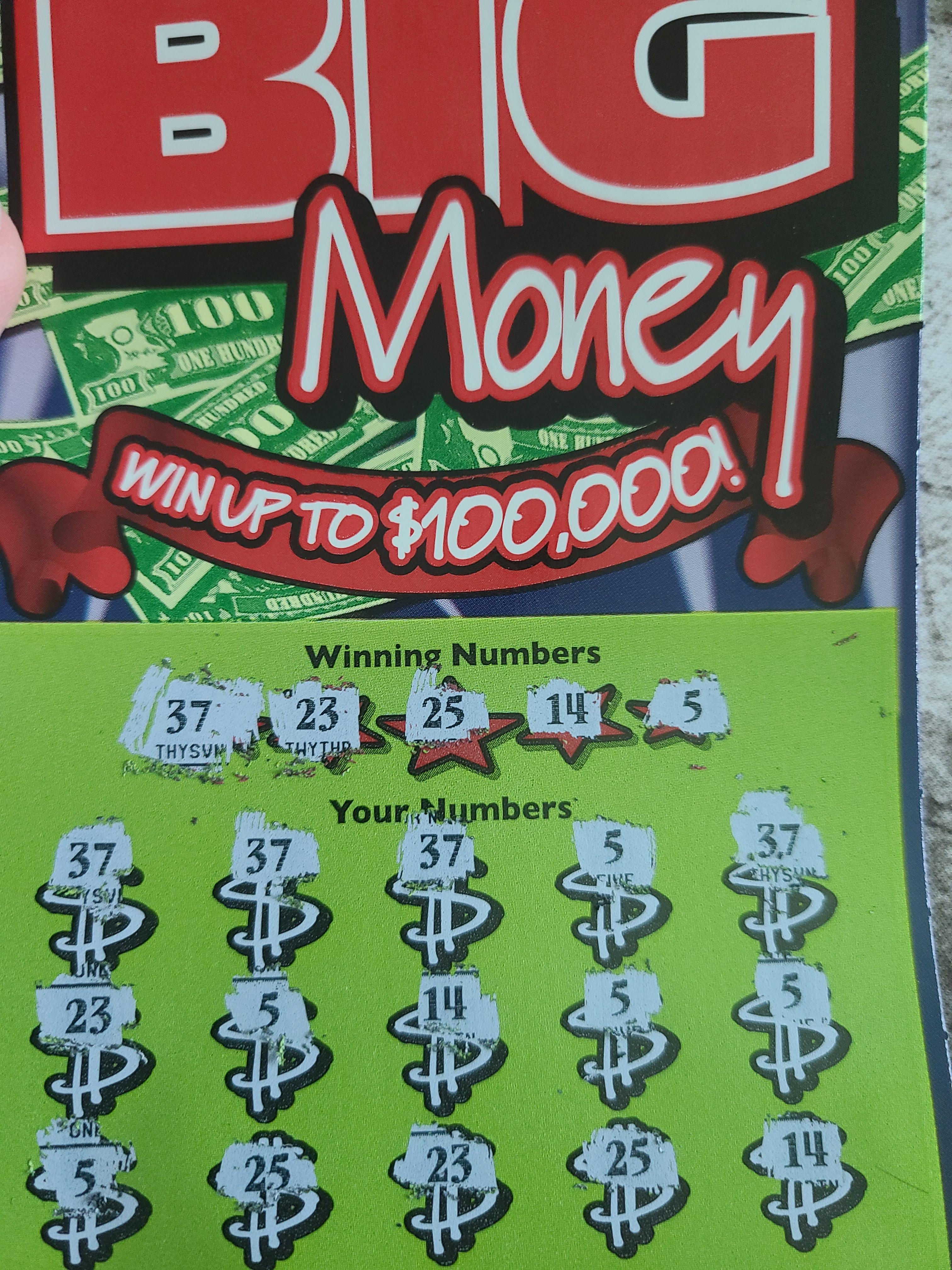 My scratchoff lottery ticket won on every number r/mildlyinteresting