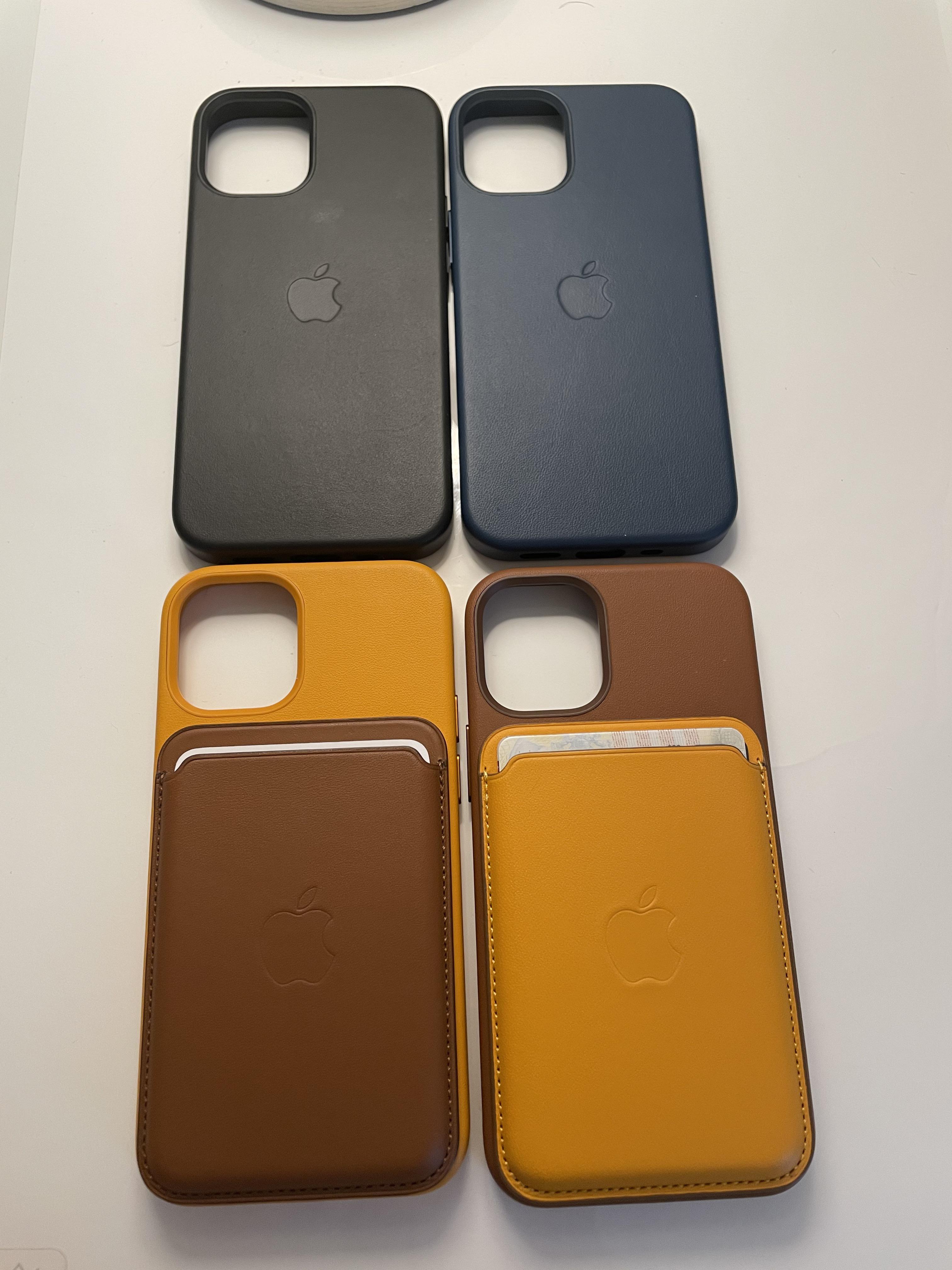 Apple Leather case for IPhone 12 mini, which case combo looks better in