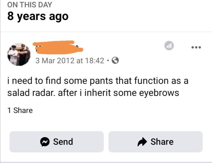 Ugh, why does Facebook have to keep reminding me how