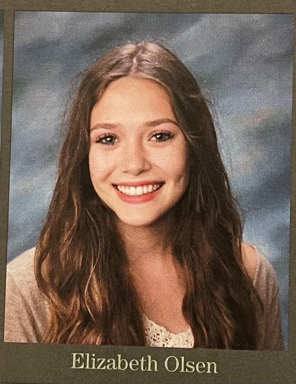 Elizabeth Olsen High School Yearbook photo. Celebs