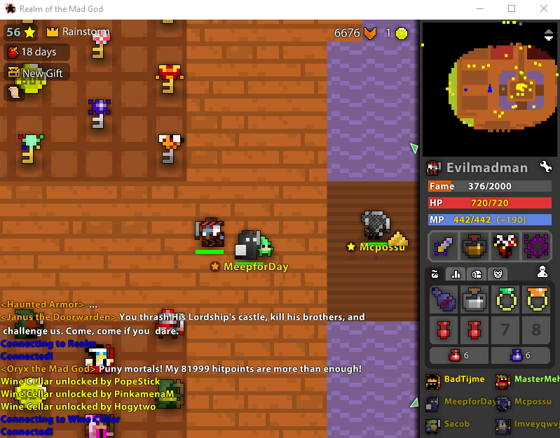 3 Wine Cellars at the same time! r/RotMG