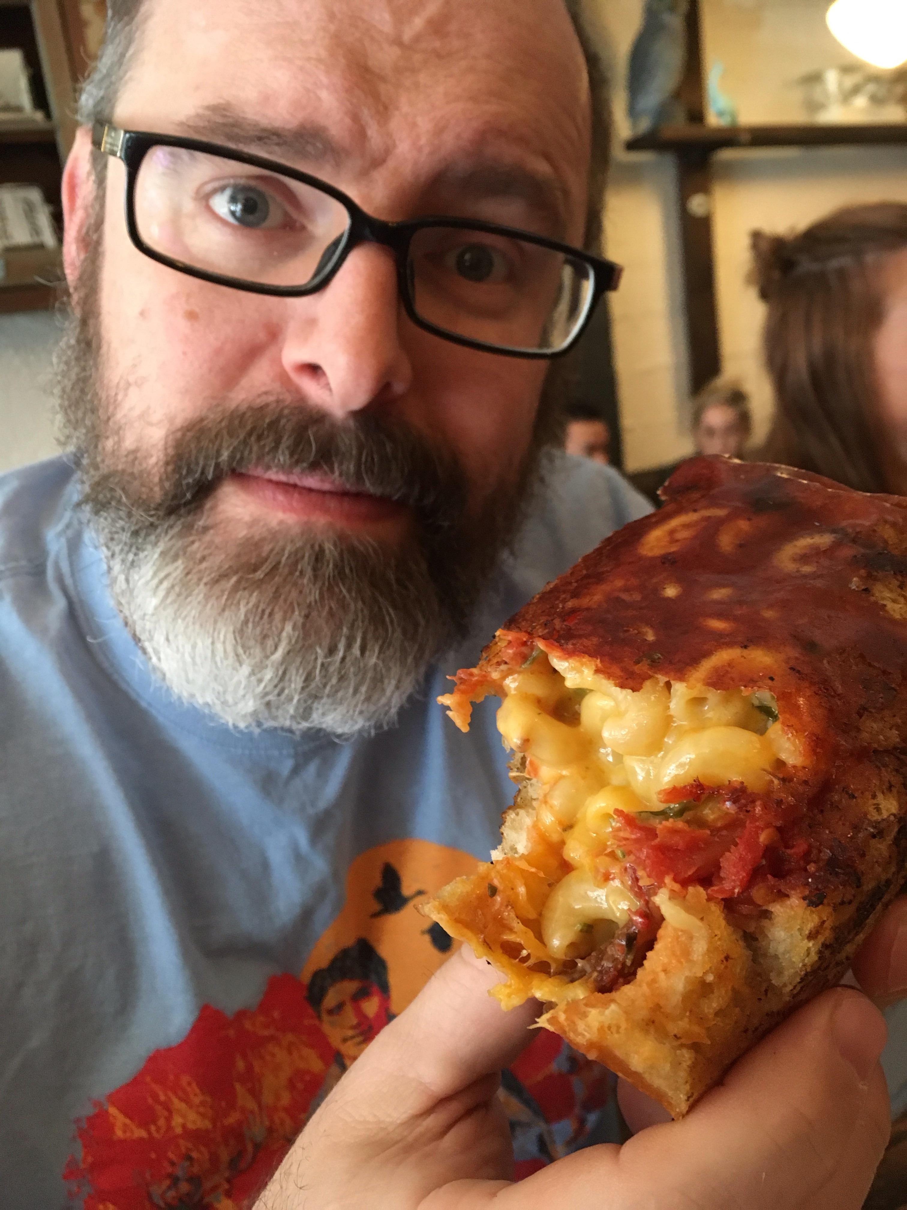 Reddit, I present to you the grilled, mac' and cheese sandwich. The