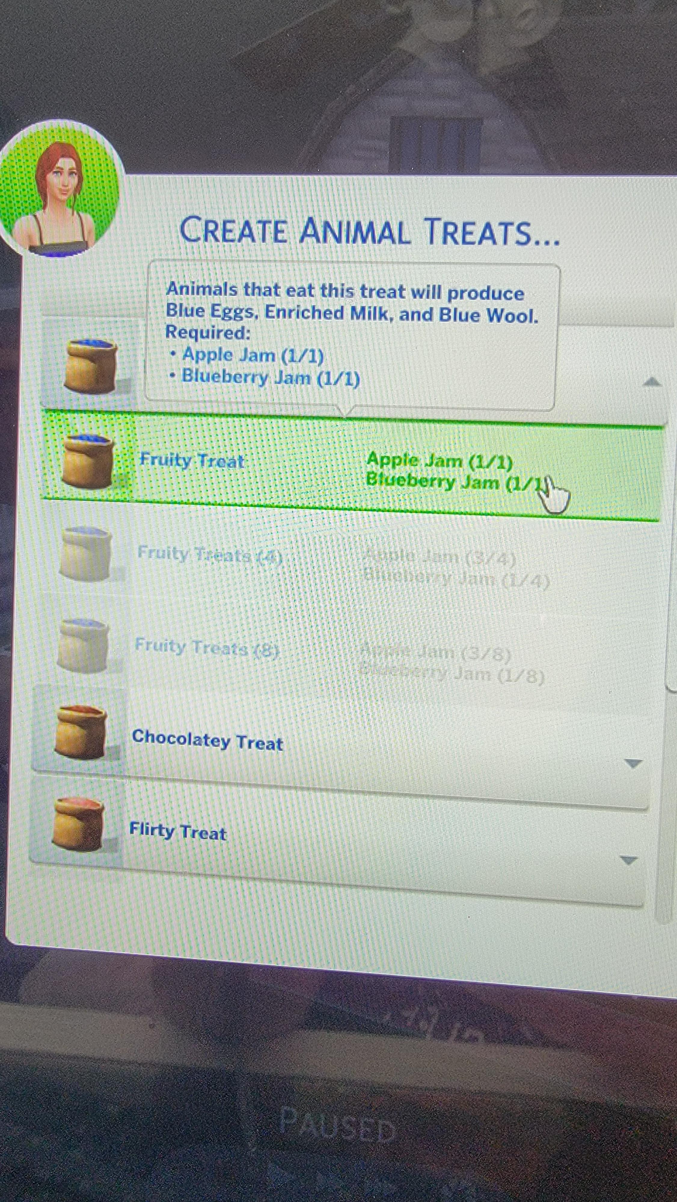 I can't make animal treats even though I know the recipe. r/Sims4