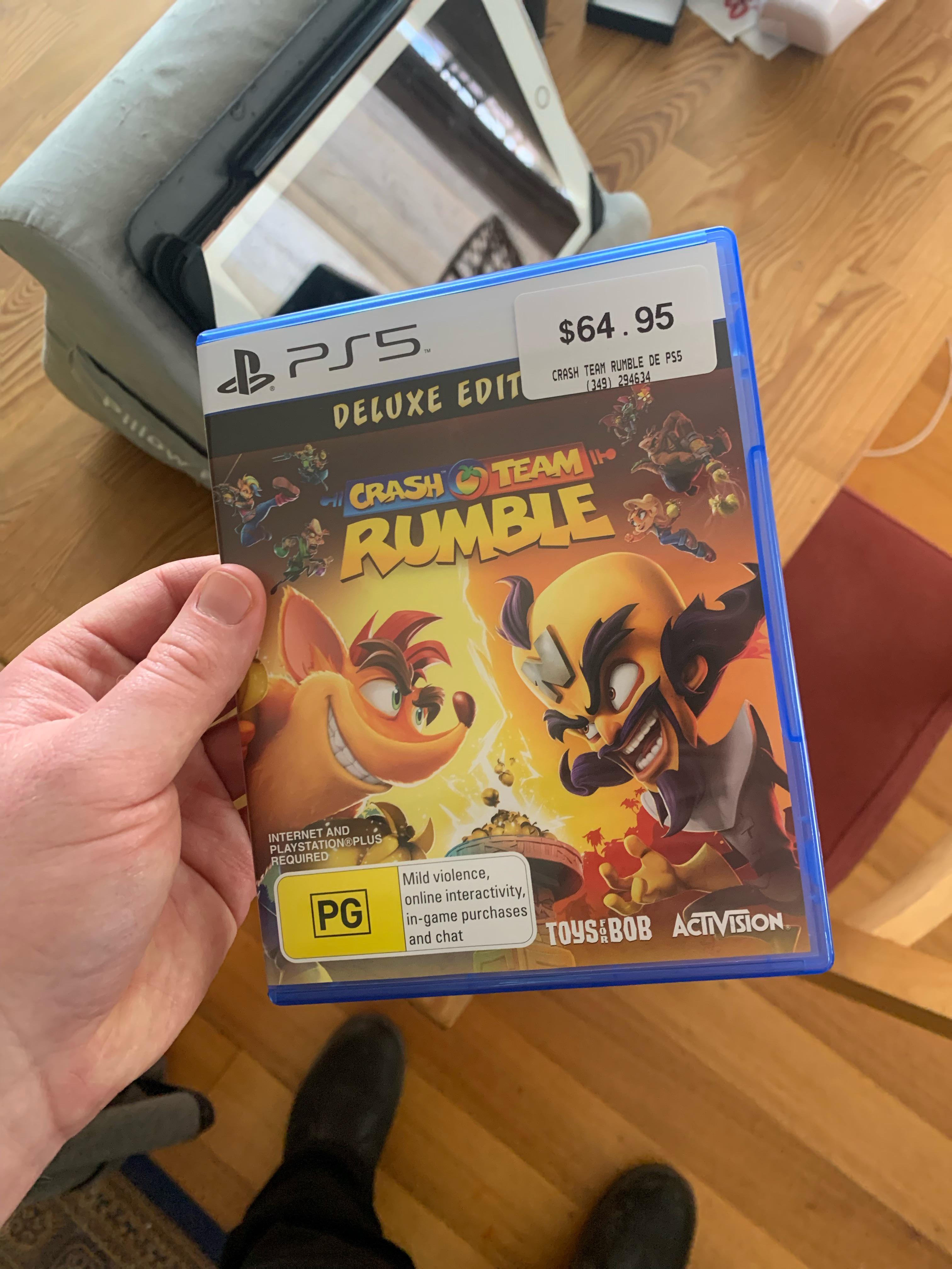 So I decided to purchase Crash Team Rumble in the end following the