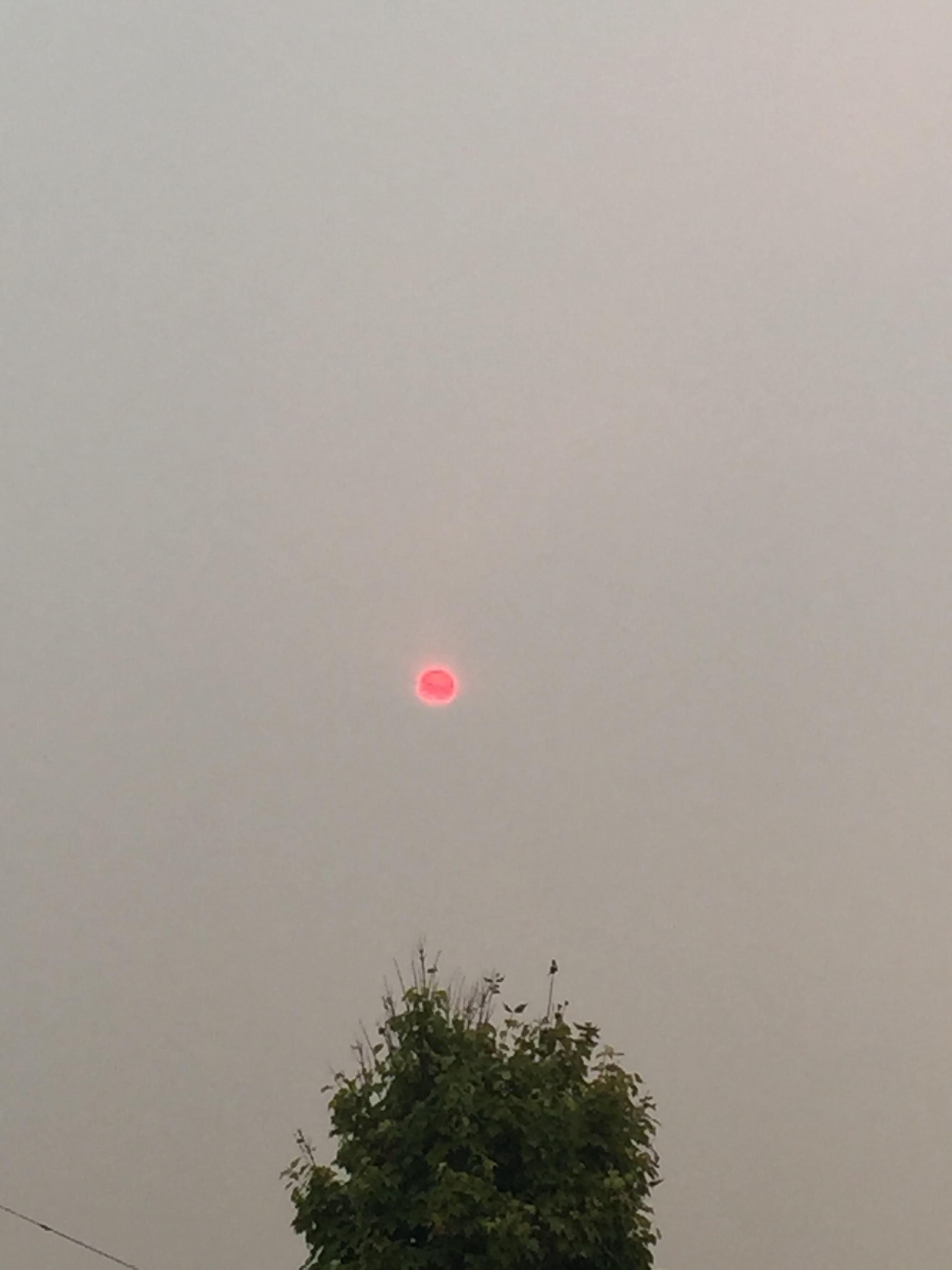 The red sun today r/vancouver