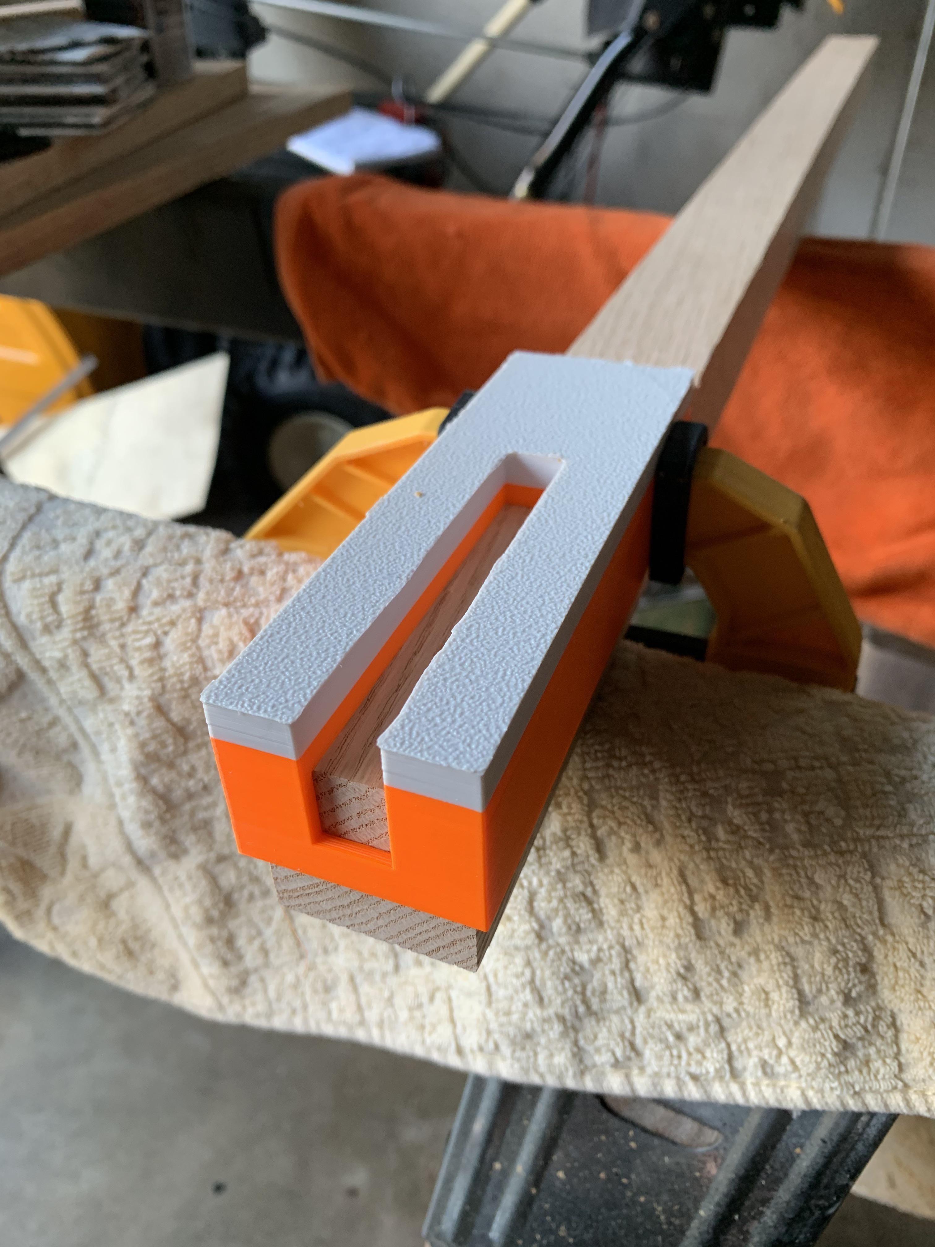 Needed a router guide, for some mortise and tenon joints. Easy guide to