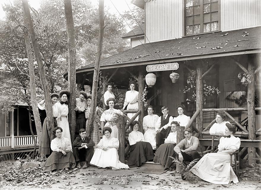 This photo is of the cottages “The Grafton” in Mt. Gretna, Pennsylvania. Photo taken in the late