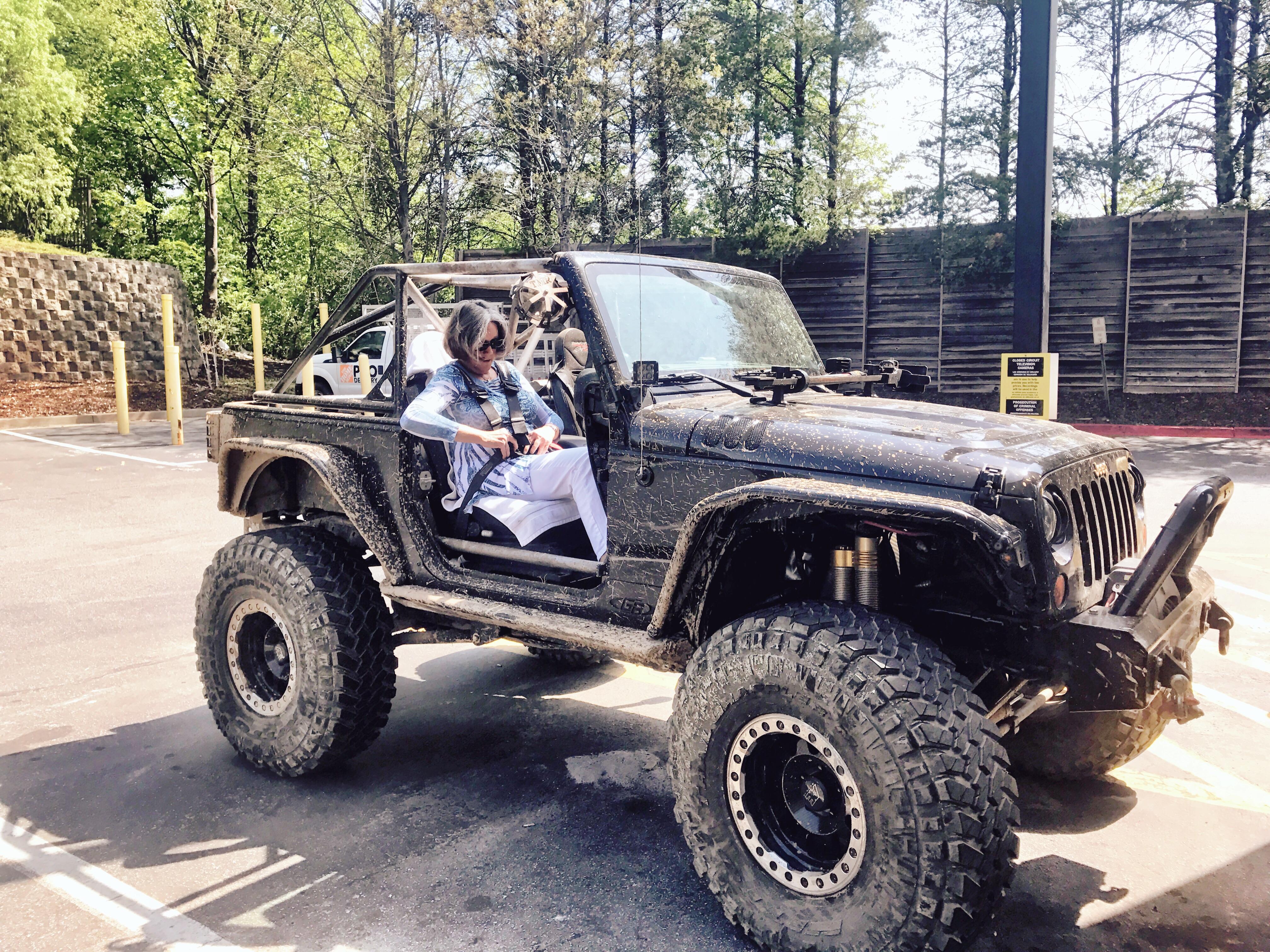 When Mom’s in town but your Jeep is your daily driver. Jeep