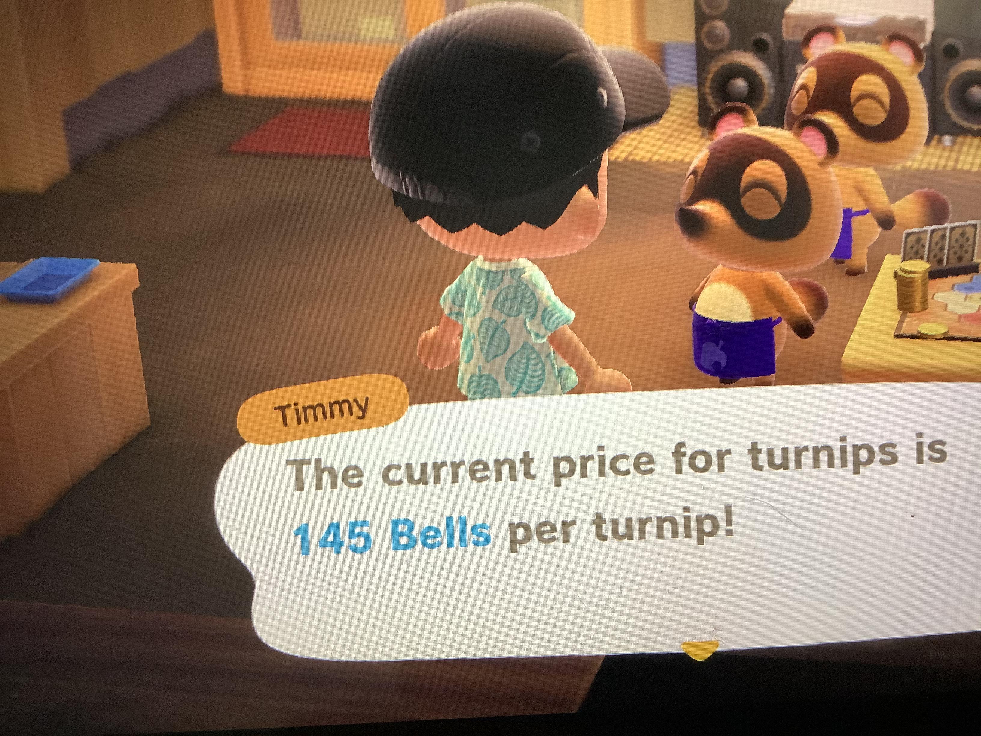 My turnip prices (This is my 5th day of having the game) AnimalCrossing