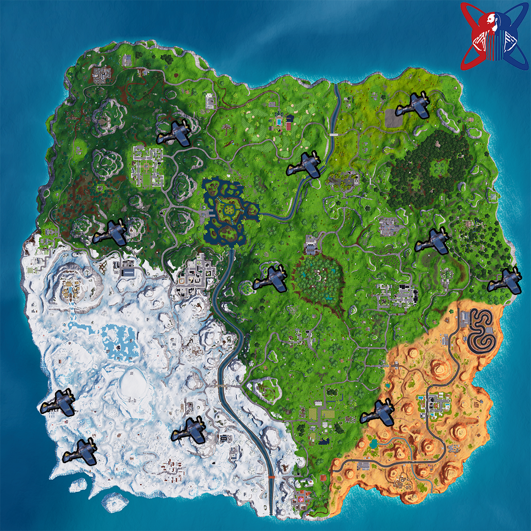 All Fortnite Season 7 Plane Spawn Locations r/FortNiteBR