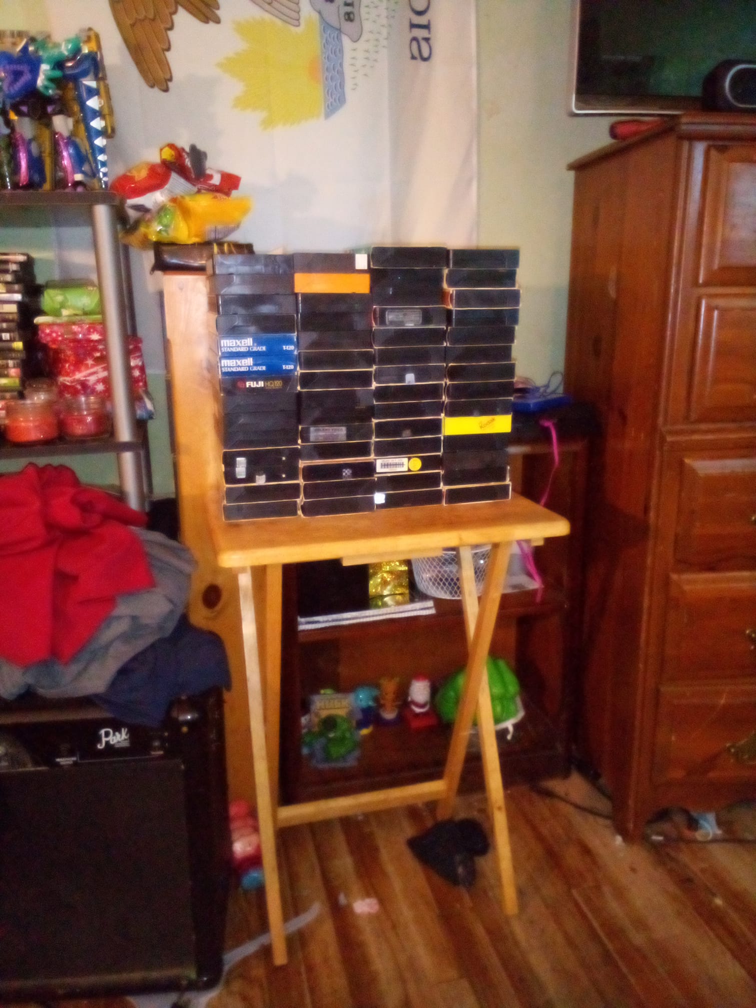 My buddy was moving and was getting rid of his tapes and instead of