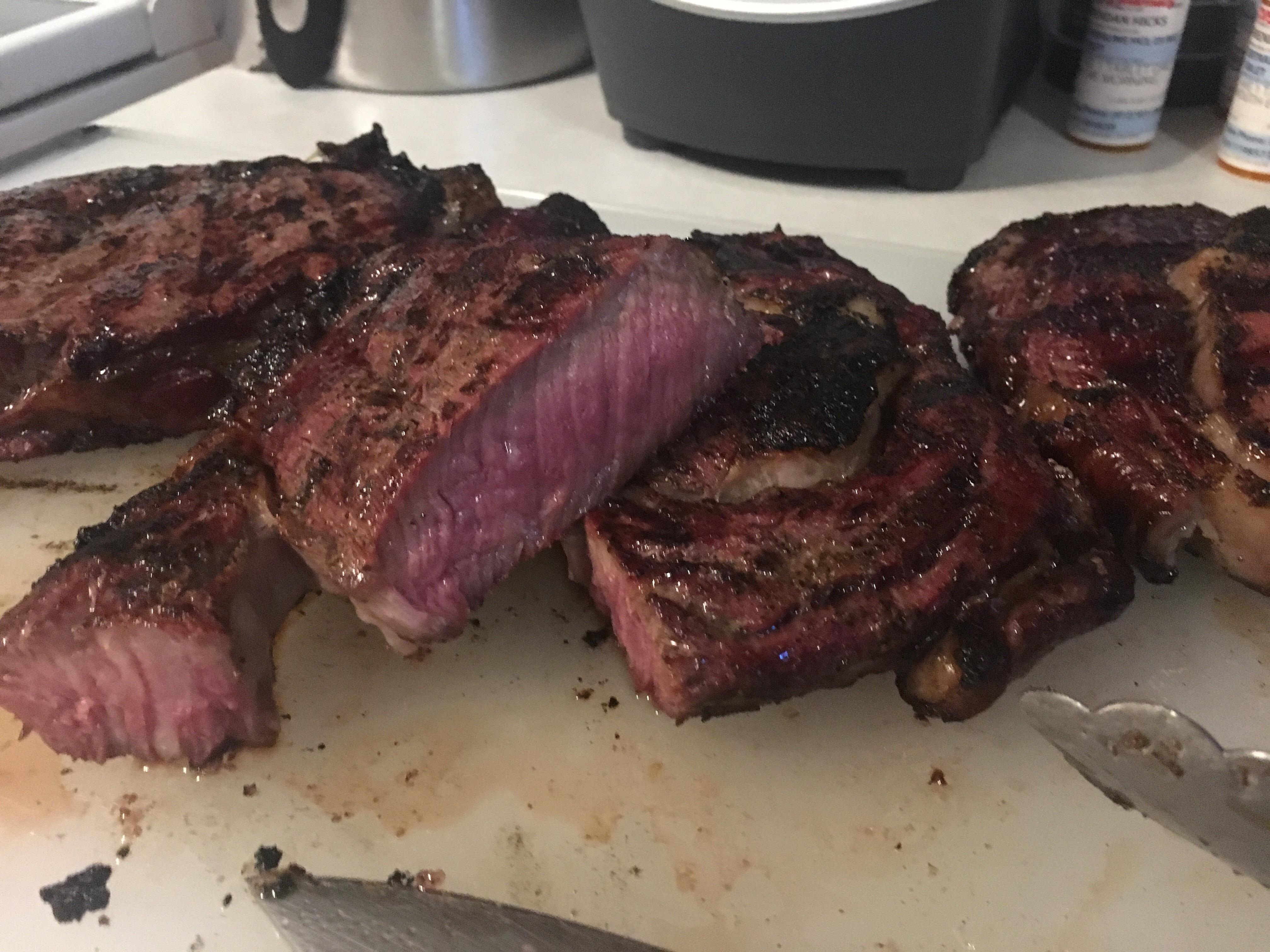 ReverseSeared Steaks! r/Traeger