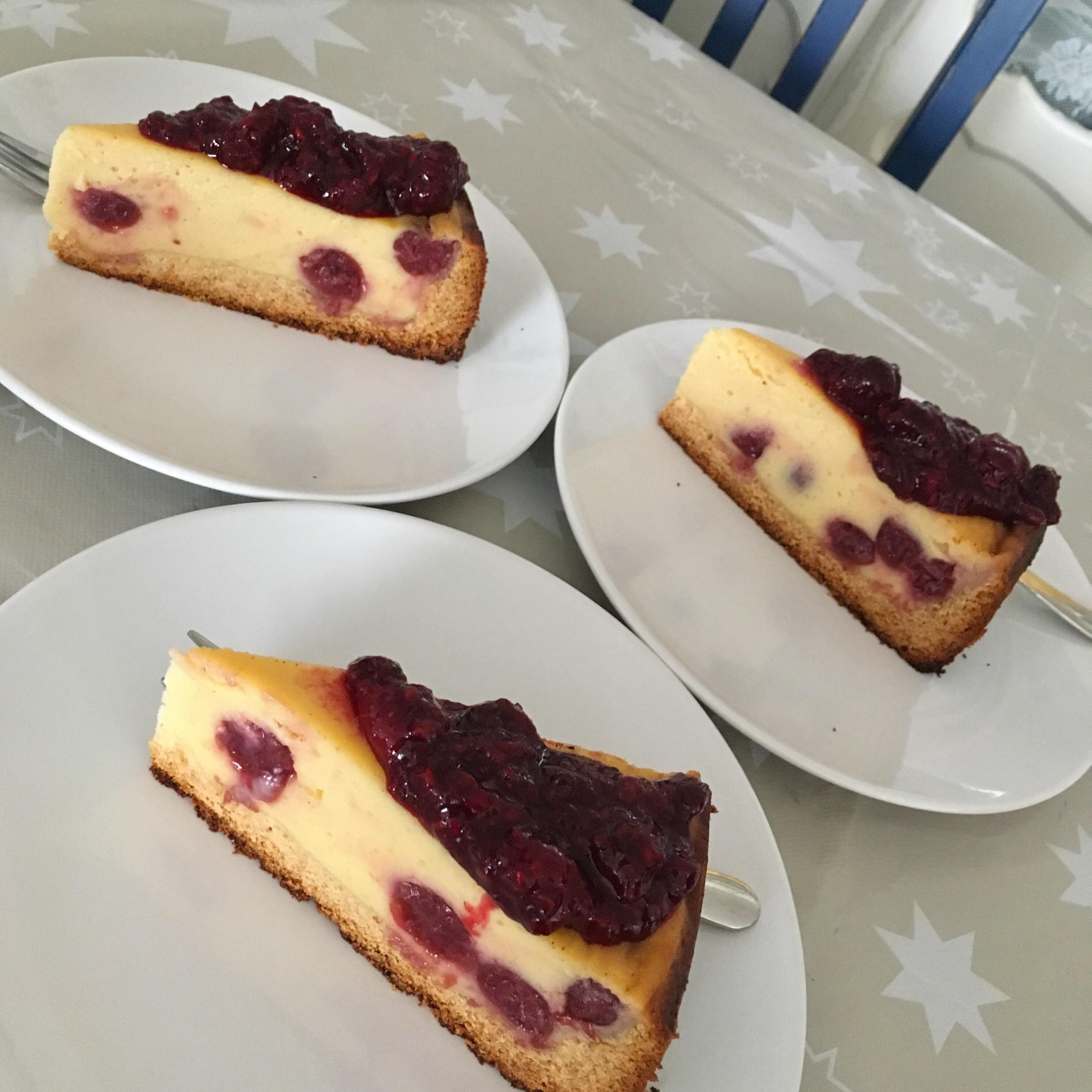 Tried my hand at a vegan cheesecake for the first time and it went