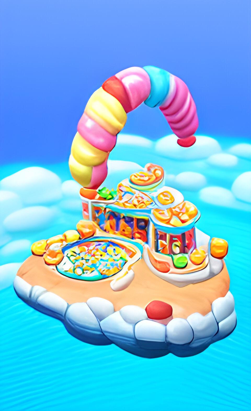 Floating candy island r/Wombodream