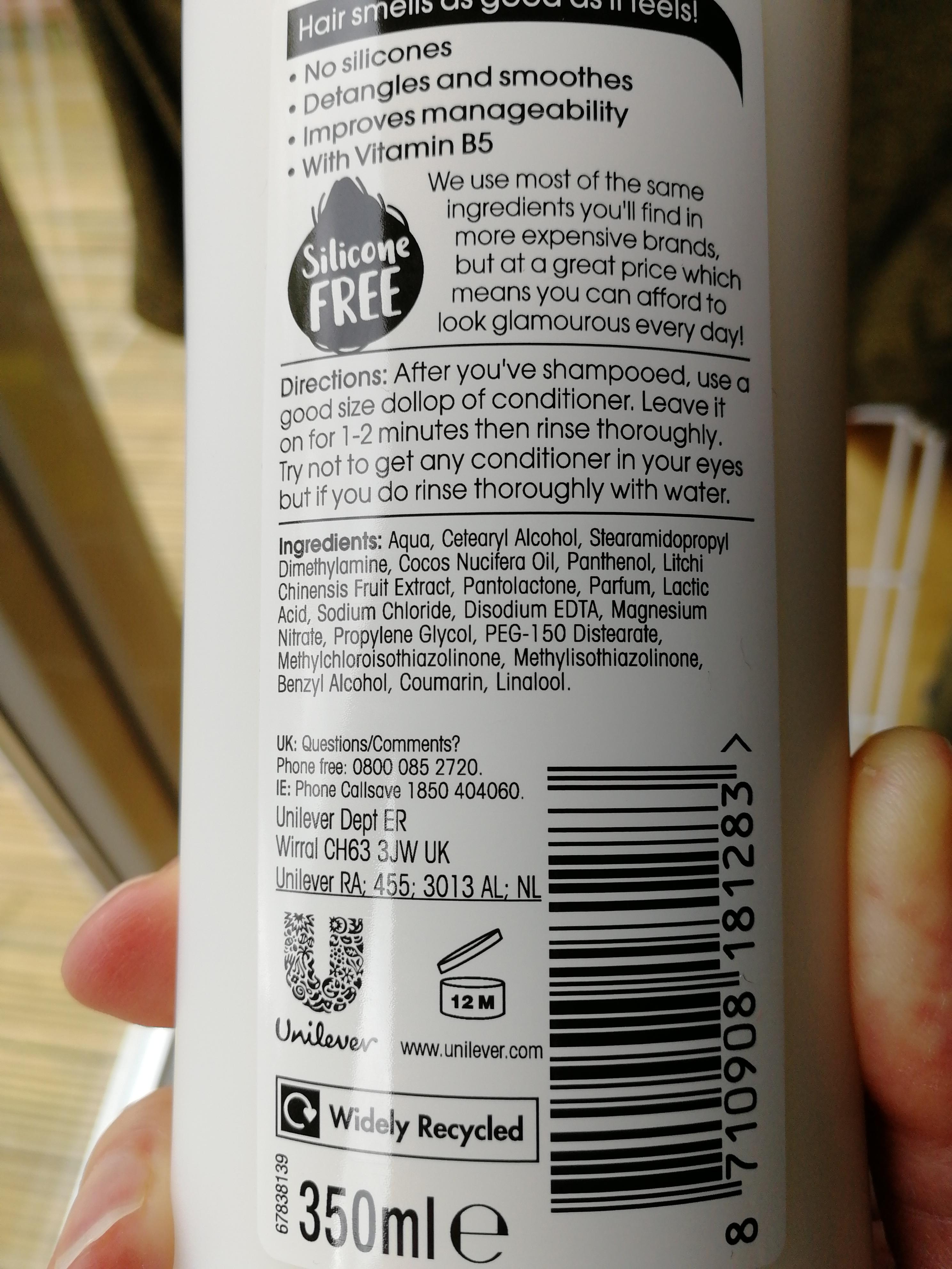 Good old Alberto Balsam. The coconut condition is now silicone free