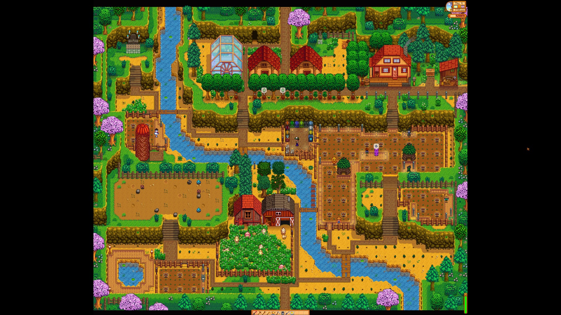 My hilltop farm at the beginning of year 3 r/StardewValley
