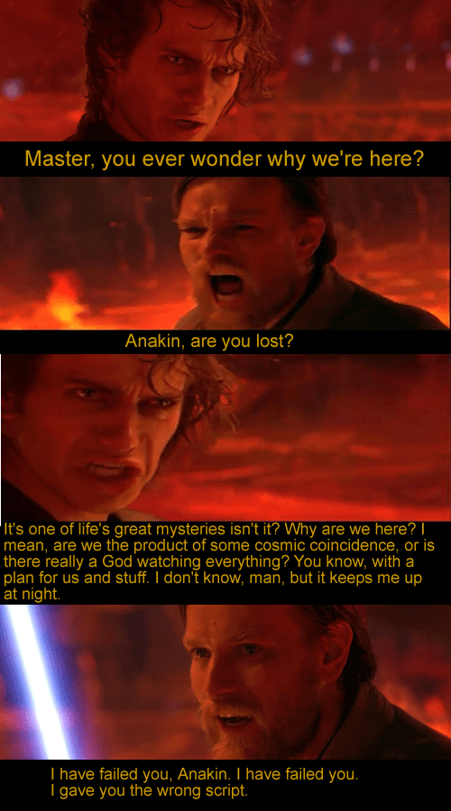 Roses are red, violets are blue, a Red vs Blue meme with Star Wars in