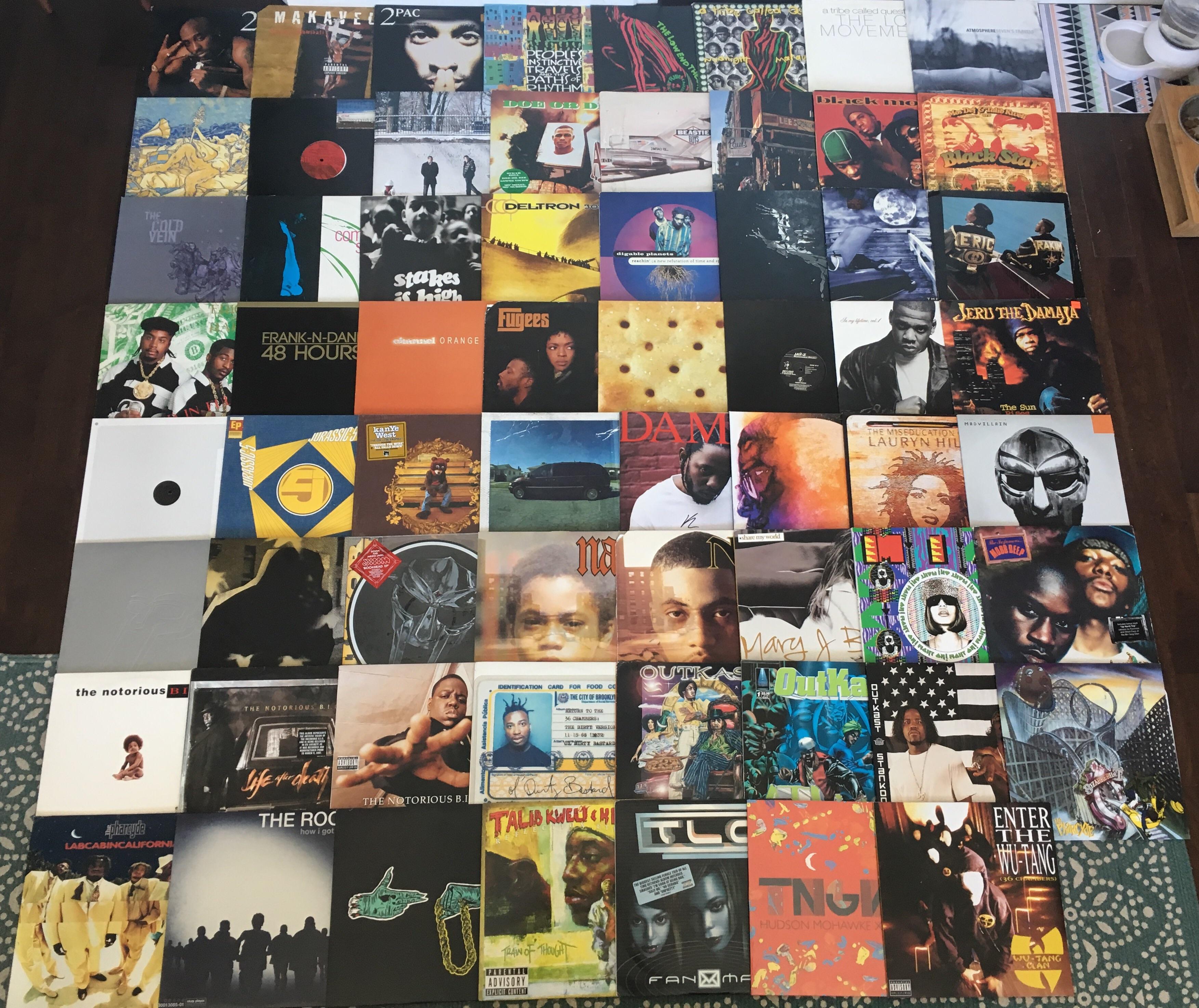 Some new, some old. Hip hop records I've collected over the years r/vinyl