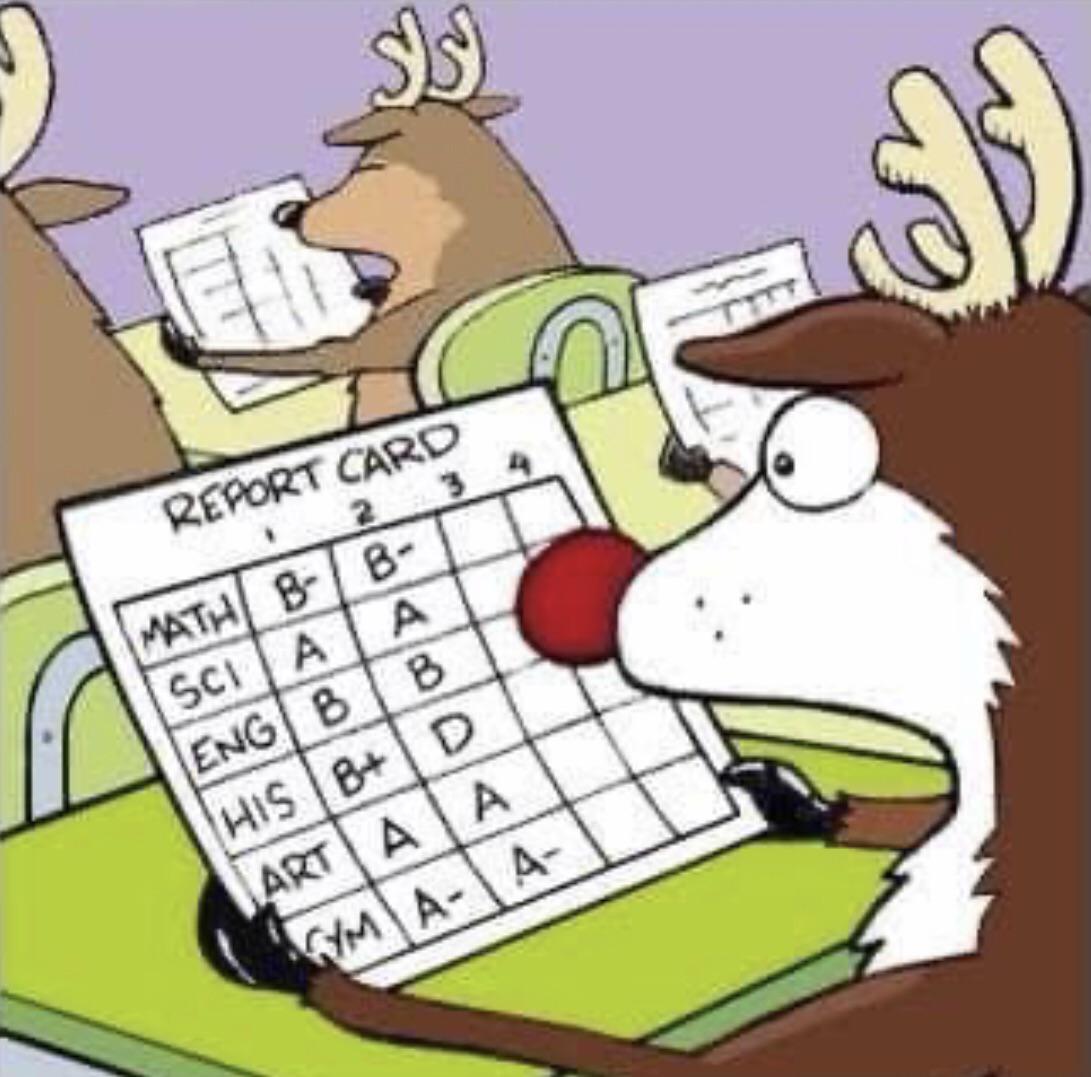 Abstract reindeer humour. Took me a while but it’s quite funny once you