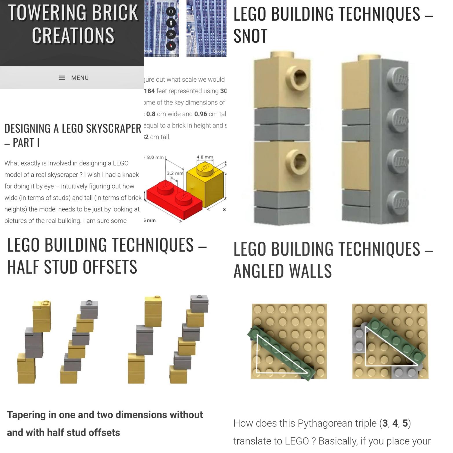 New blog discussing various building techniques r/lego